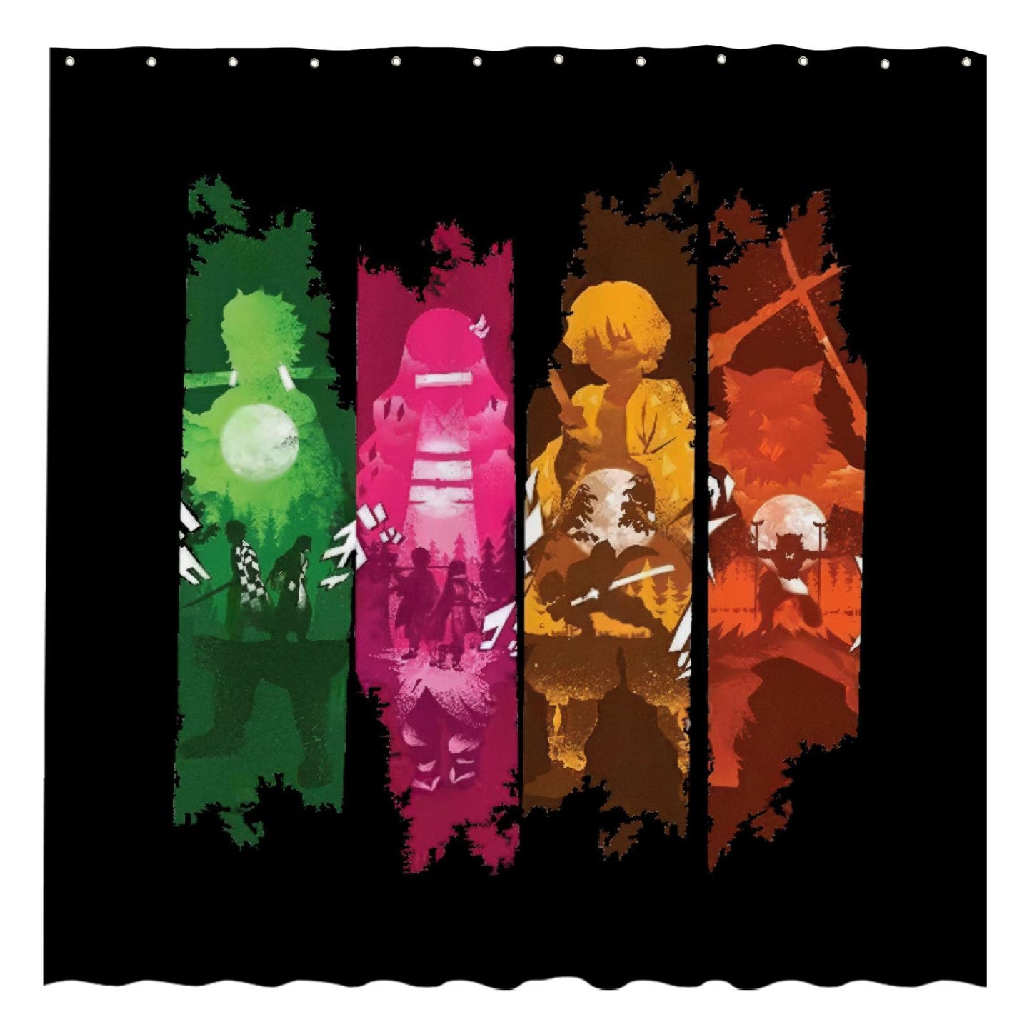 Funnytree Battle Shower Curtain, Video Game Bathroom Decor, Durable Easy Care Washable, 72"X72"(Hooks Not Included) SC00041-002
