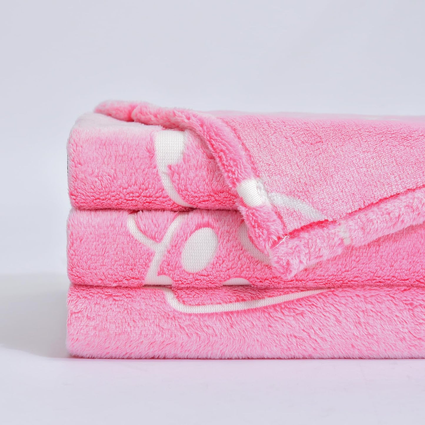 Pink Ghost Throw Blanket Glow in The Dark Blanket Flannel Soft Cute Decor Room for Girl Women Friends for Sofa Couch Bed(Pink, 40"x50")