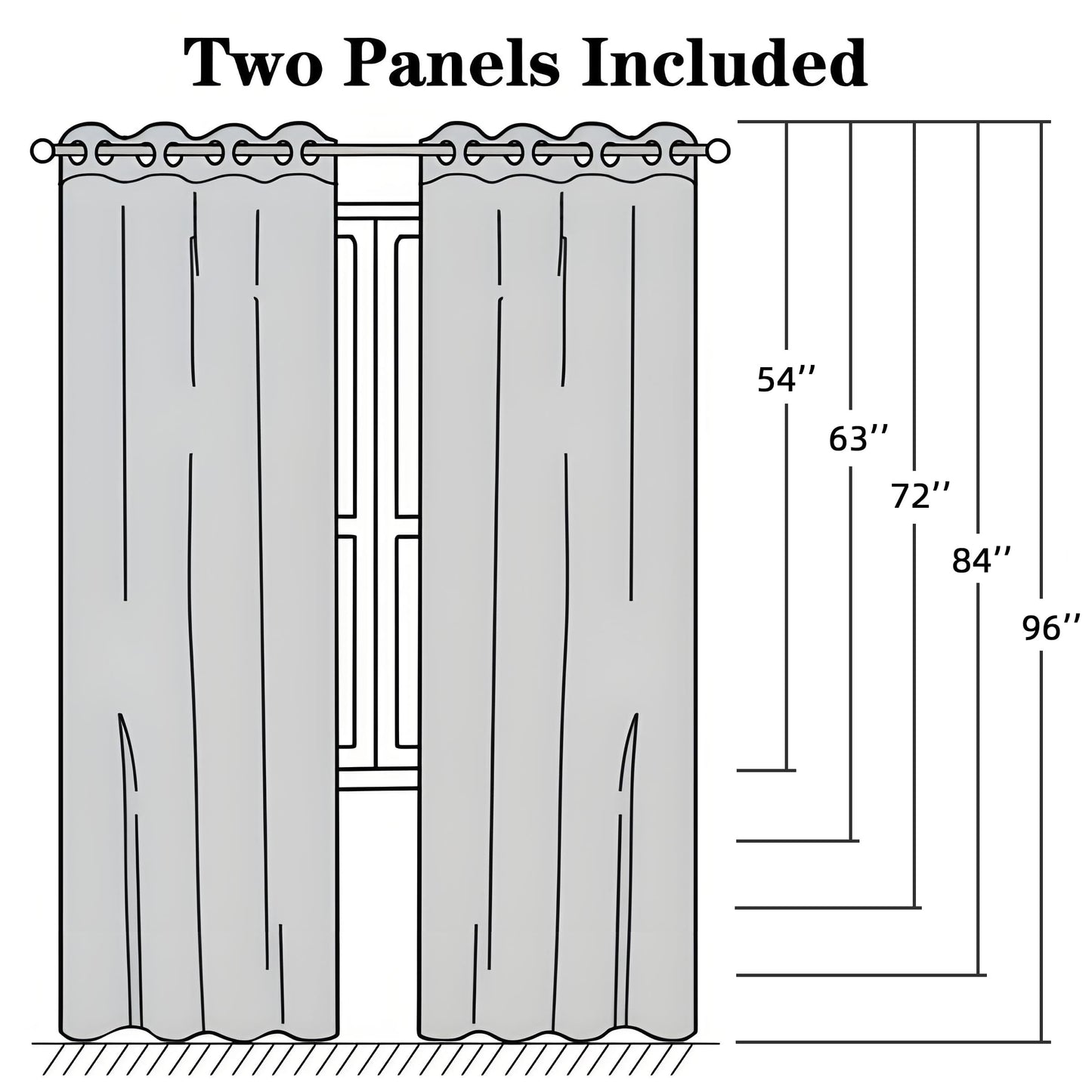 Ruelvth Brown Blackout Curtains, Ombre Grey and Brown Striped Window Curtains for Living Room Bedroom Modern Coffee Tan Room Darkening Grommet Curtains 42x63 Inch, 2 Panels