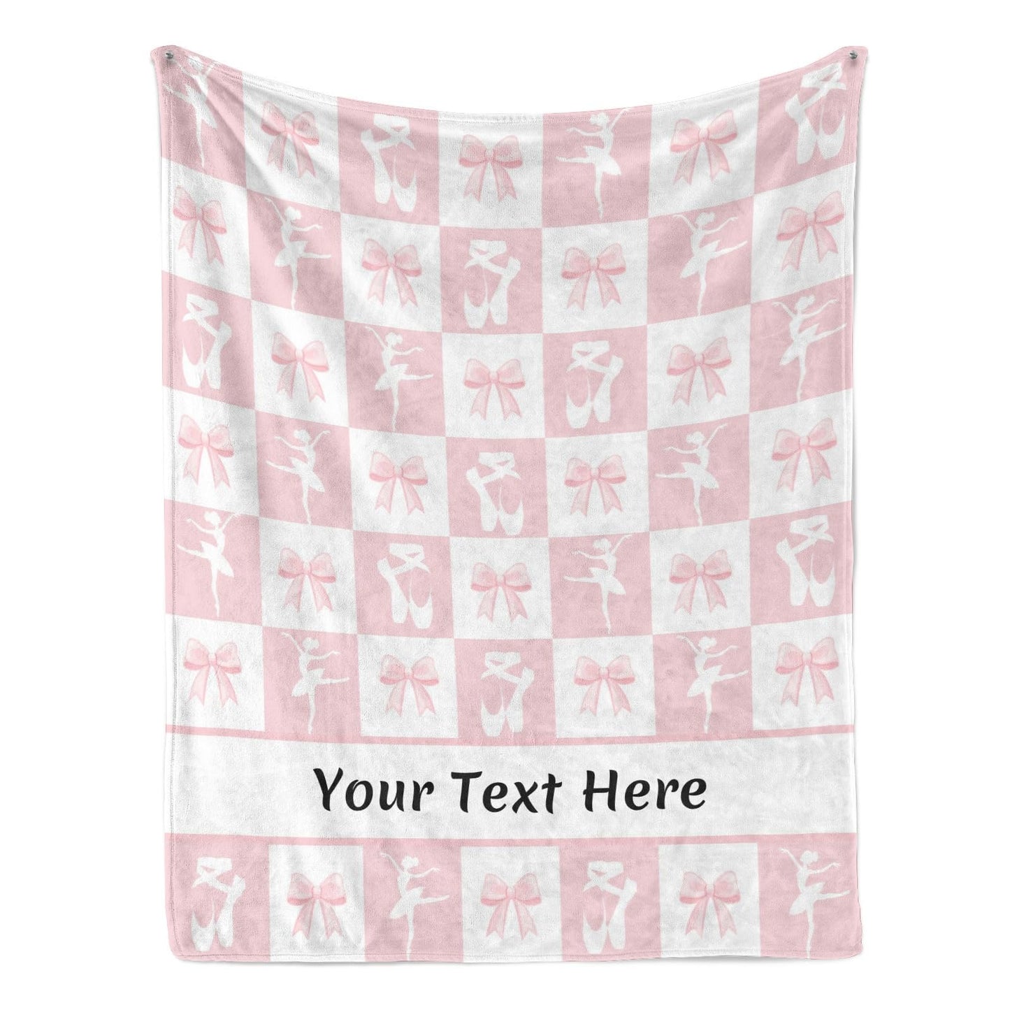 Custom Dance Recital Gifts Blanket with Name - Personalized Throw for Children, Ultra Soft Warm Plush Blanket for Sofa Bed, Gift for Girls Women