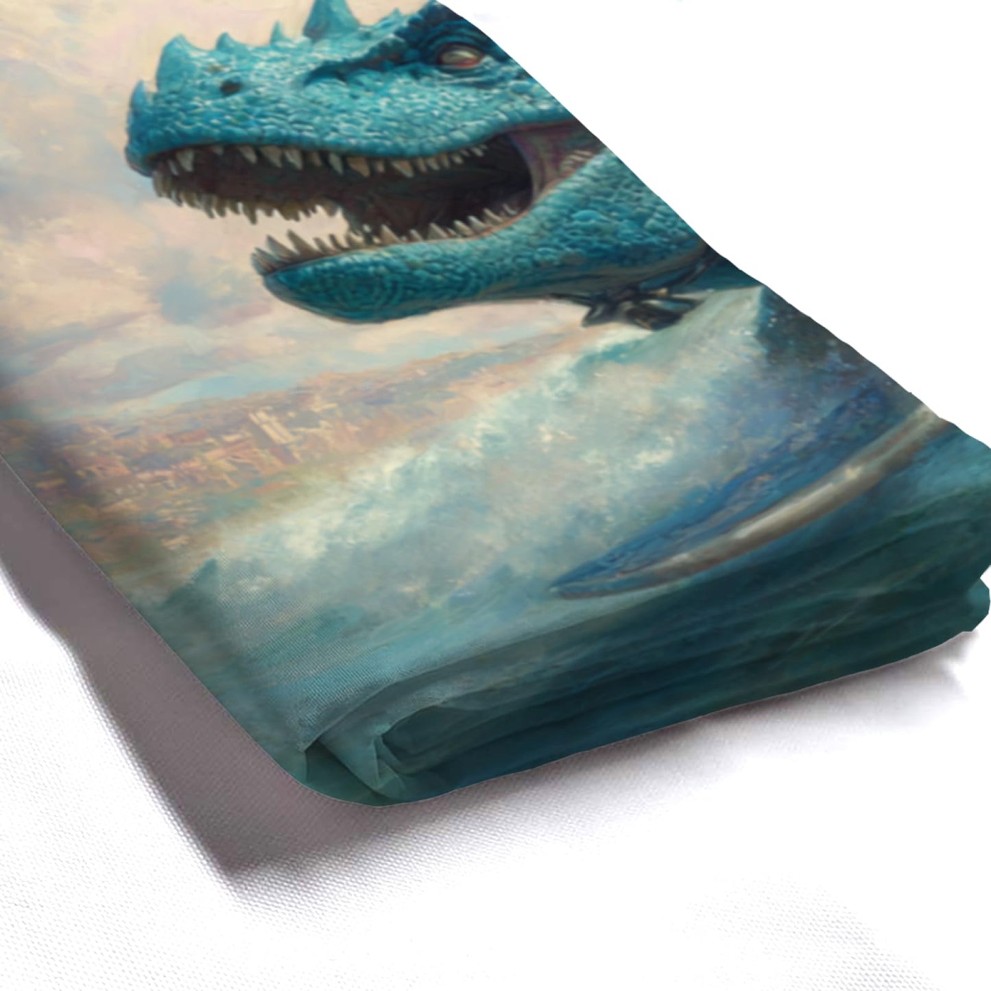 Wordatu Funny Black Labrador Dog Shower Curtain Cool Dog Dinosaur Ocean Wave Decor Fabric Bathroom Curtains, Kids Children Rustic 72x72 Inch