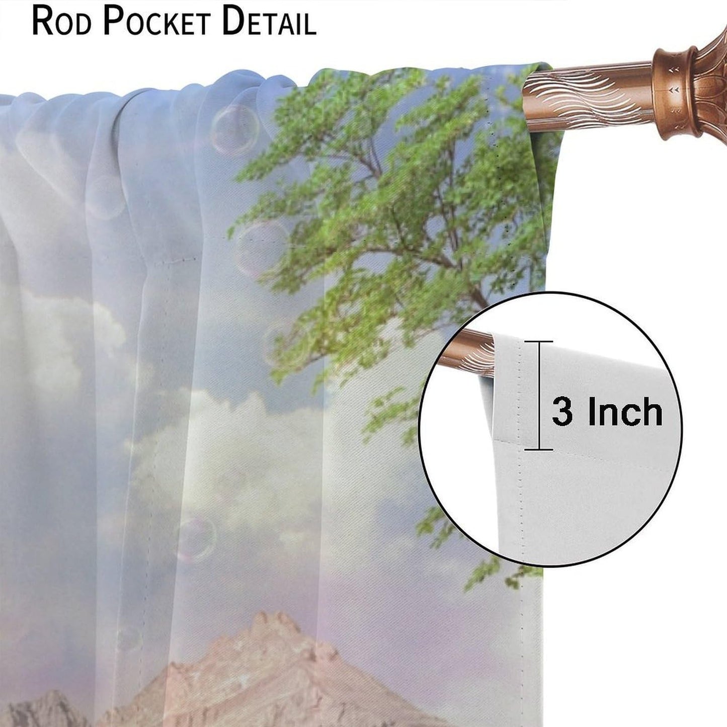 Pink Castle Curtains For Children Romantic Fairy Tale World One Garden Floral Castle Pattern Rod Pocket Window Drapes For Kids Girls Boys Bedroom Living Room 2 Panels Set 41x 45 in （No Blackout）