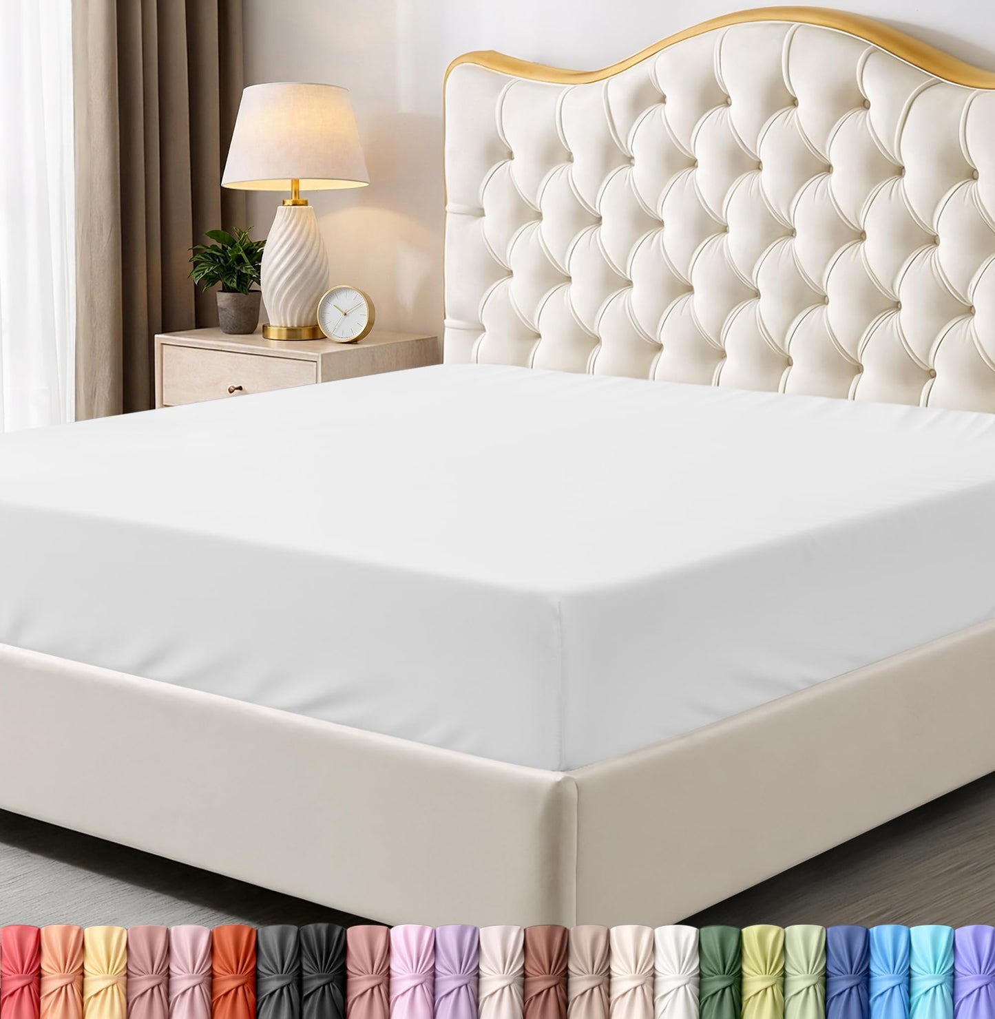Utopia Bedding Full Fitted Sheet - Bottom Sheet - Deep Pocket - Soft Microfiber - Shrinkage and Fade Resistant - Easy Care -1 Fitted Sheet Only (White)