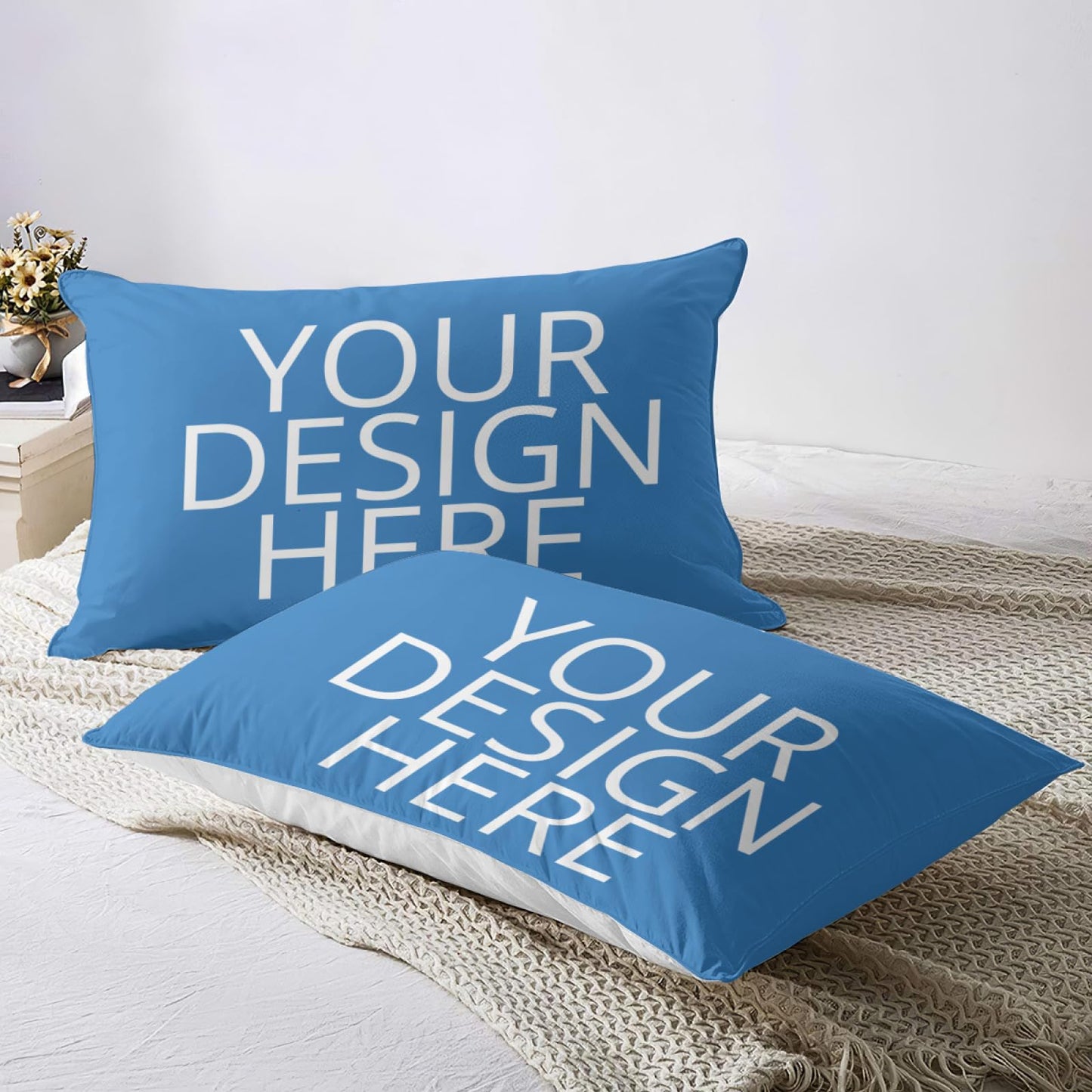 Custom Comforter Set Your Own Name Logo Text Personalized Cover Sets with 2 Pillowcases Customizable Gifts for Family 90'x104'/228x264cm