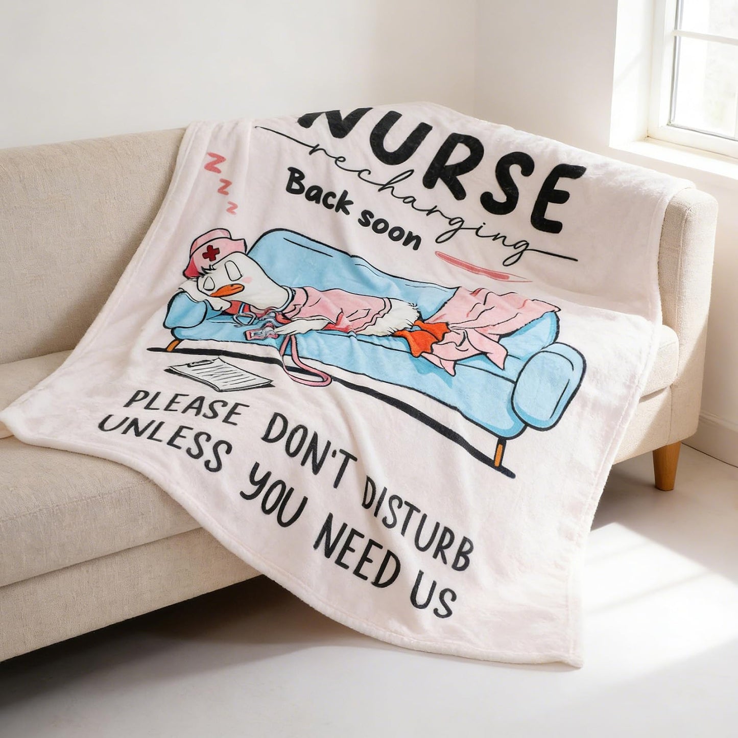Nurse Appreciation Gifts for Women Men, Soft Flannel Nurse Throw Blanket, 2026 Nursing Week Graduation Gift, LPN RN Gifts for Nurses Practitioner Nursing Birthday Student Graduate Gift Ideas 50"x60"