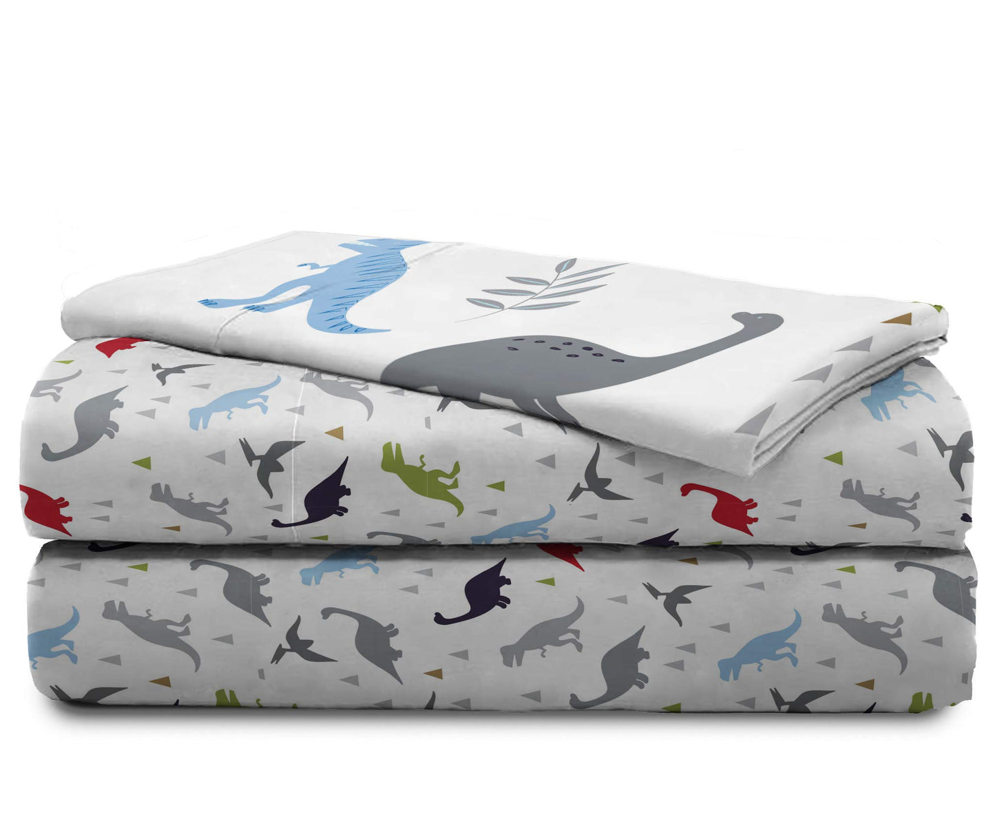 Jay Franco Trend Collector Dinosaur Roar 4 Piece Toddler Bed Set - Includes Comforter & Sheet Set - Super Soft Fade Resistant Microfiber Bedding