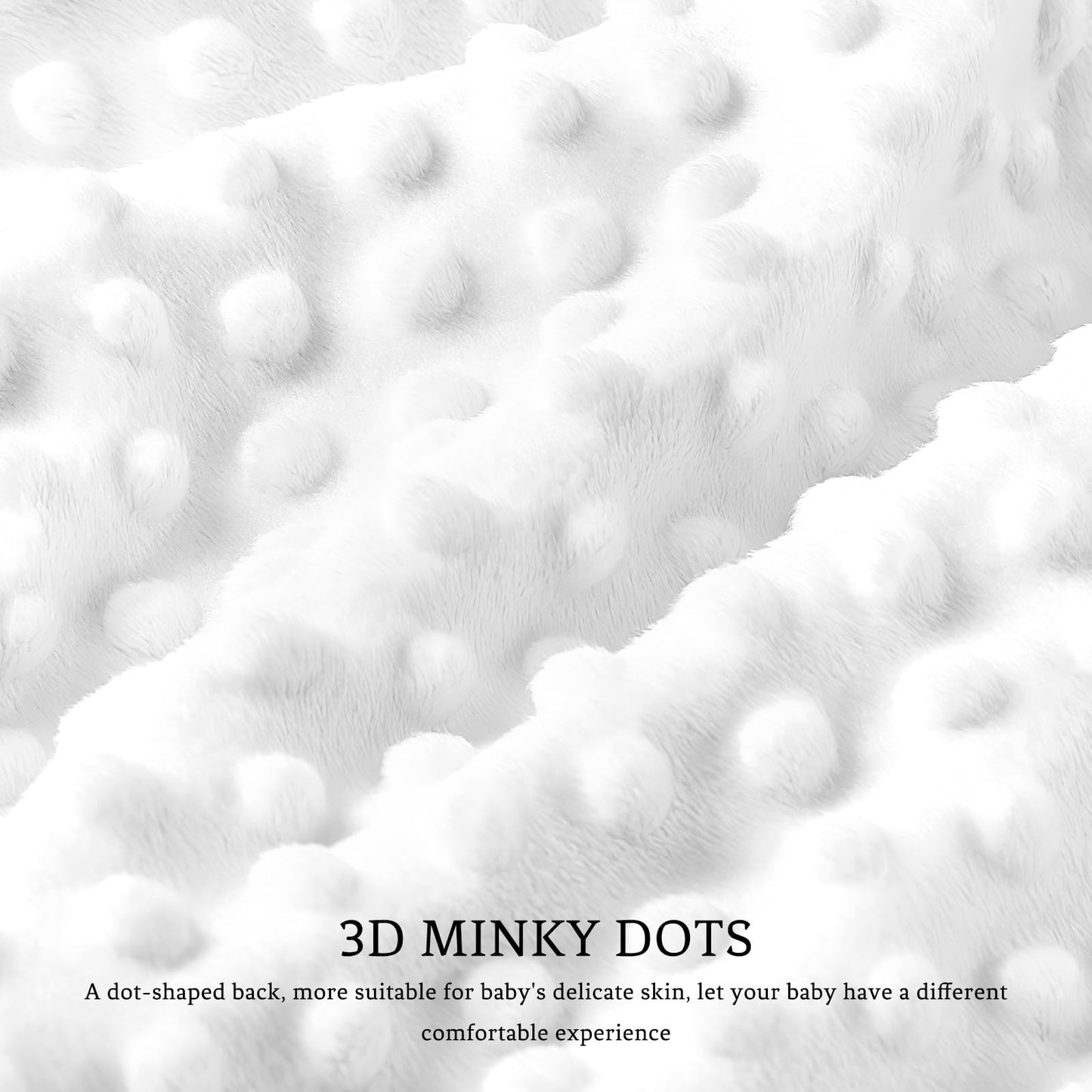 DILIMI Baby Blanket, Soft Warm Newborn Toddler Minky Plush Dot Blanket for Girl and Boy Unisex (40×30 in), Black Checkered