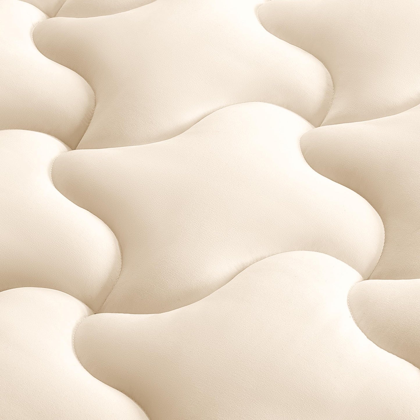 SLEEP ZONE King Mattress Pad Cover with Deep Pocket 8-21 inch, Cooling and Soft Mattress Topper for Adults, Easy Care Mattress Protector, Machine Washable (Beige, King)
