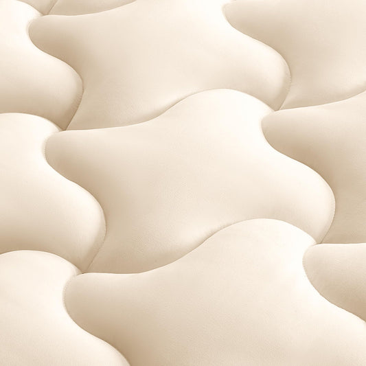 SLEEP ZONE King Mattress Pad Cover with Deep Pocket 8-21 inch, Cooling and Soft Mattress Topper for Adults, Easy Care Mattress Protector, Machine Washable (Beige, King)