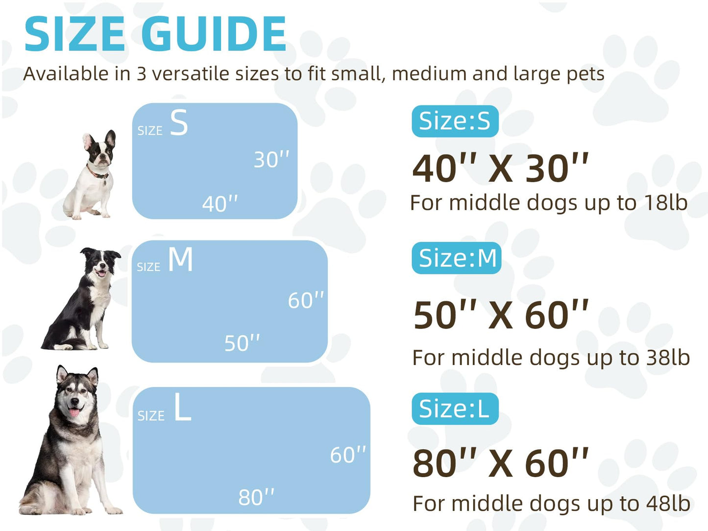 AIWEK Dog Blanket 2 Pack Soft Flannel Pet Blanket for Dogs & Cats, Cozy Puppy Blanket for Couch Bed Crate, Washable Paw Print Throw 50x60 Inch Grey&Brown