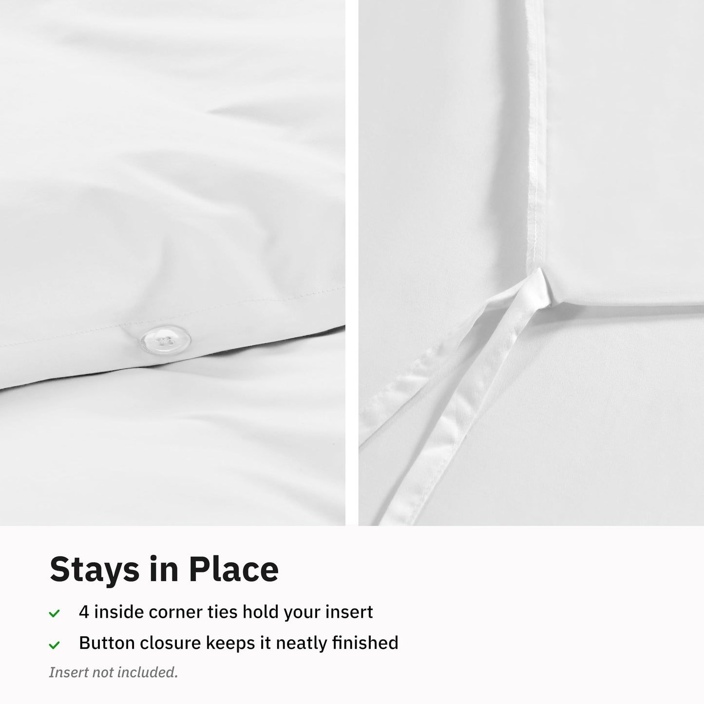 California Design Den 3-Piece King Duvet Cover Set - 400 Thread Count, 100% Cotton Sateen, Soft Duvet Cover King Size Set, Button Closures, Corner Ties, Durable Bedding - Antique White