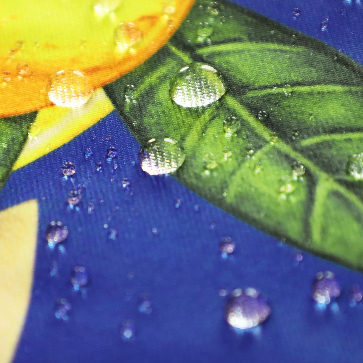 Honellaty Blue Yellow Lemon Vintage Pattern Tablecloth 60" x 84" Rectangle, Summer Table Cloth Spill-Proof Stain Resistant Wrinkle Free Table Cover for Dining, Party, Picnic
