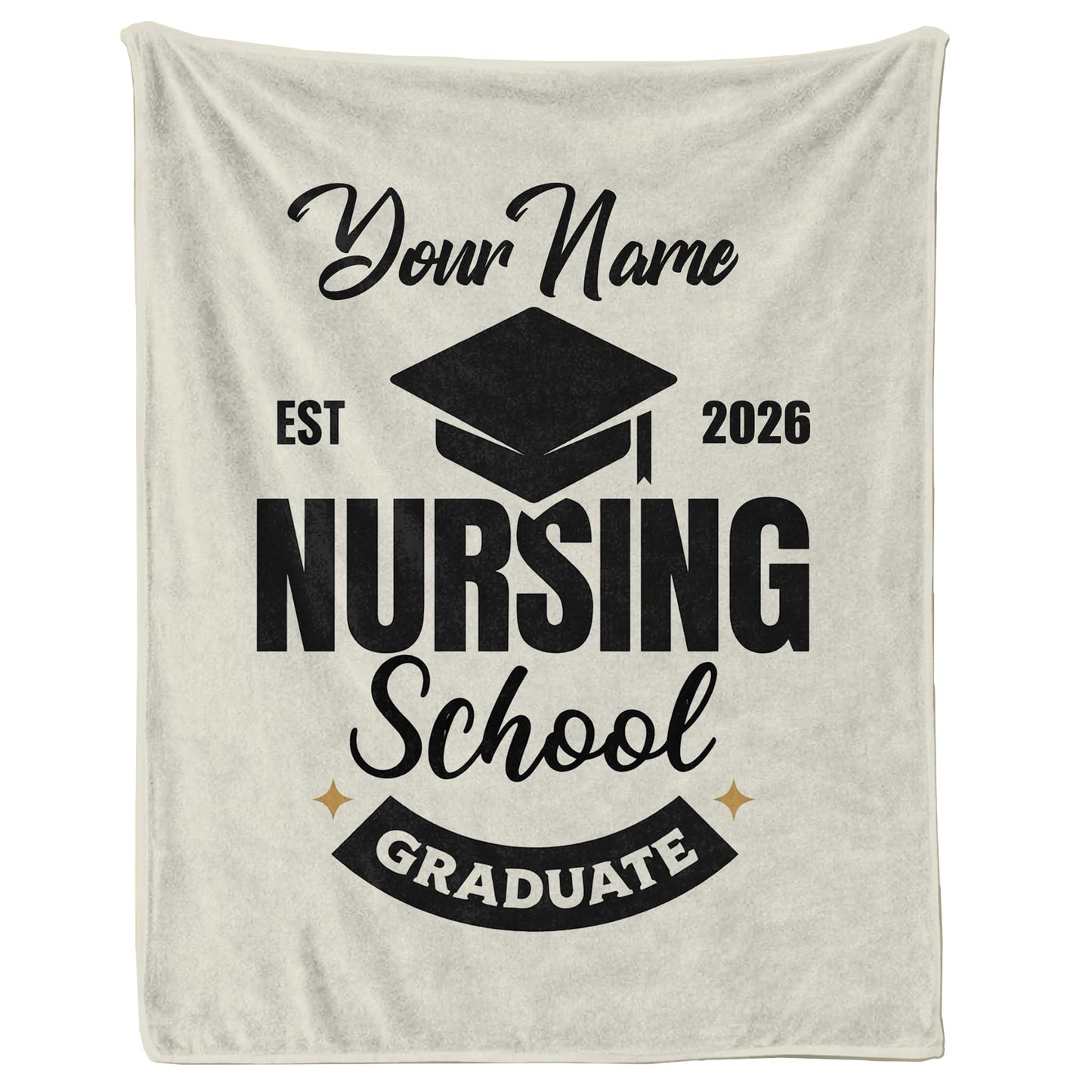 Ipplee Personalized Nurse Graduation Gift, Custom Photo & Name Blanket for Nursing Student, Class of 2026 Future Nurse Gifts, New Practical Nurses Keepsake, Soft Throw