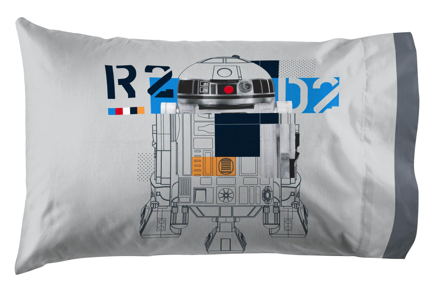 Jay Franco Kids Sheet Set with Fitted, Flat Sheets & Pillow Cover - Ultra-Soft Bedding with Pillowcase for Room Decor, Gray - Star Wars, 3 Piece Twin