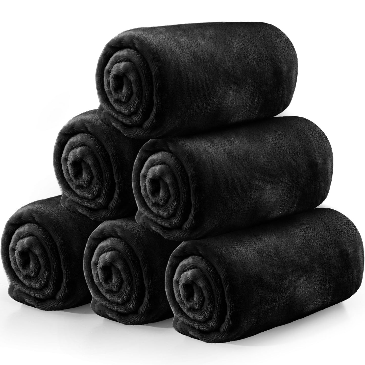 Tinideya Flannel Fleece Throw Blanket Bulk 50 x 60 Inch Soft Fleece Blanket Warm Throw Blankets Coral Blankets for Couch Sofa Home Wedding Gifts Season