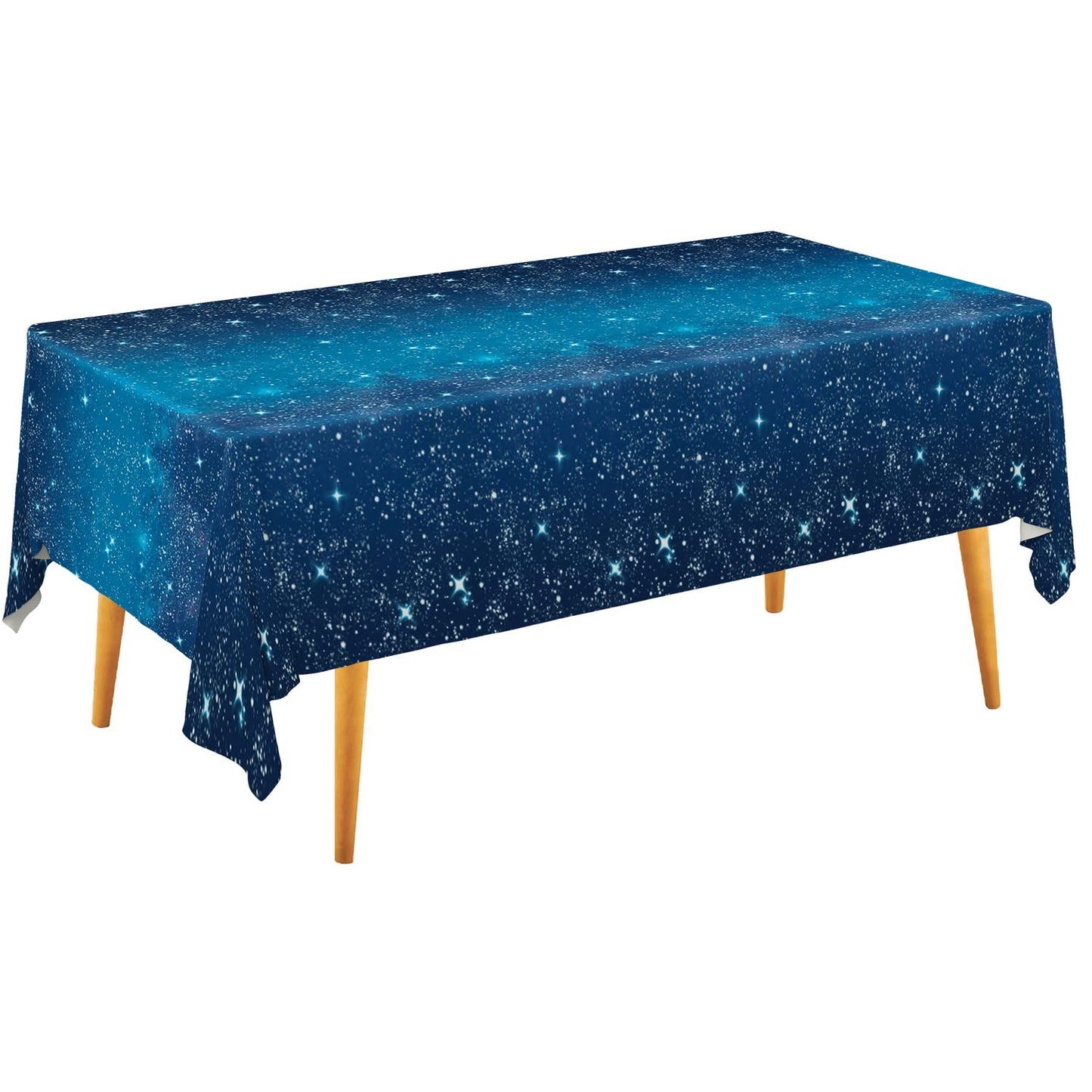 Space Tablecloth Gatherfun Space Stars Theme Party Supplies Starry Night Tablecloth Waterproof Plastic Galaxy Table Cover for Birthday Party Decorations 54x108 Inch 3PCS