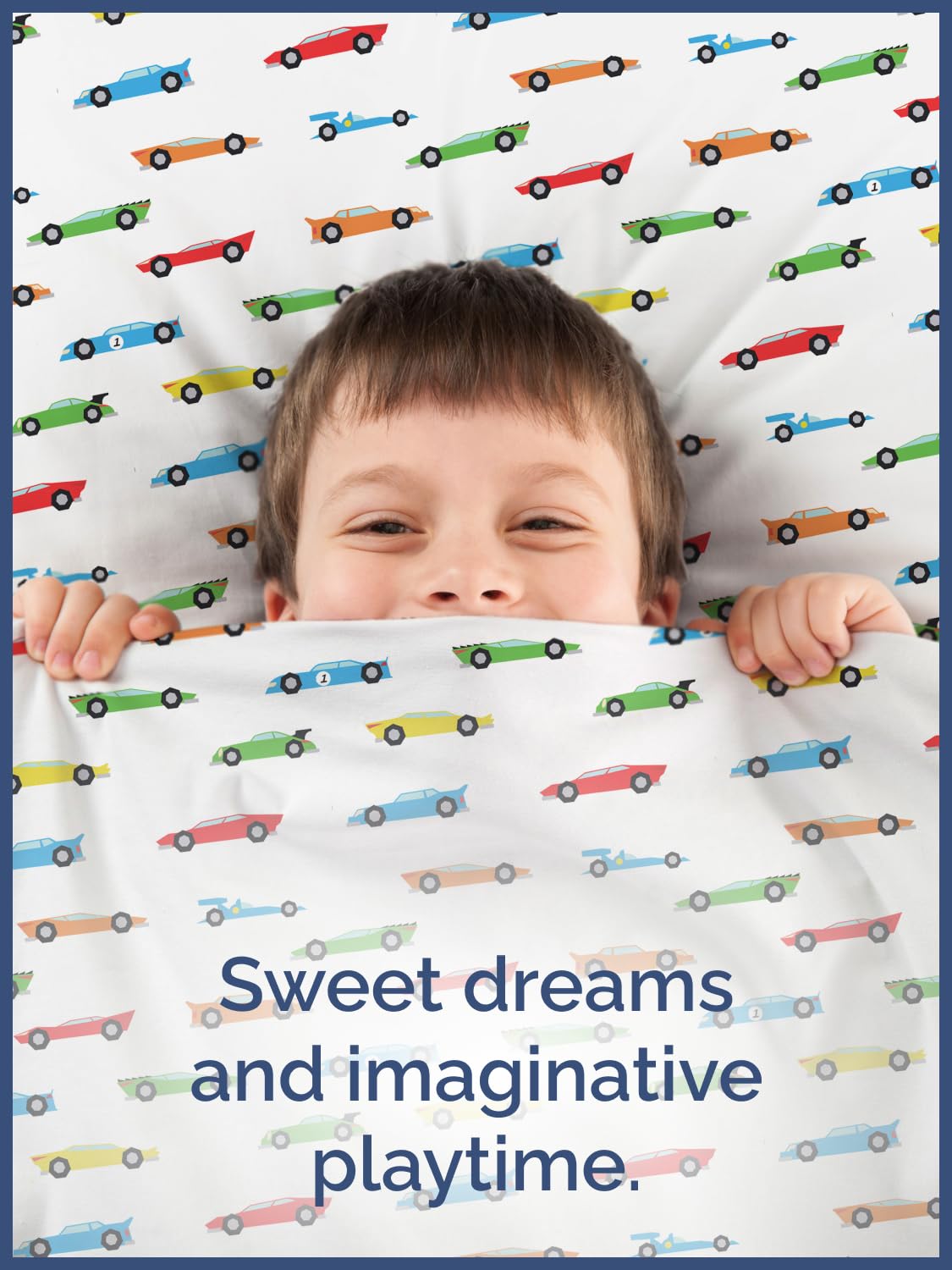 Kids Full Size Bed Sheet Set - 4 Piece Kids Loft Bed Sheets - Car Racing Themed Bedding - Soft, Cute and Cozy - Breathable & Machine Washable - Cartoon Racing Bed Set for Boys, Girls, Teens & Toddlers