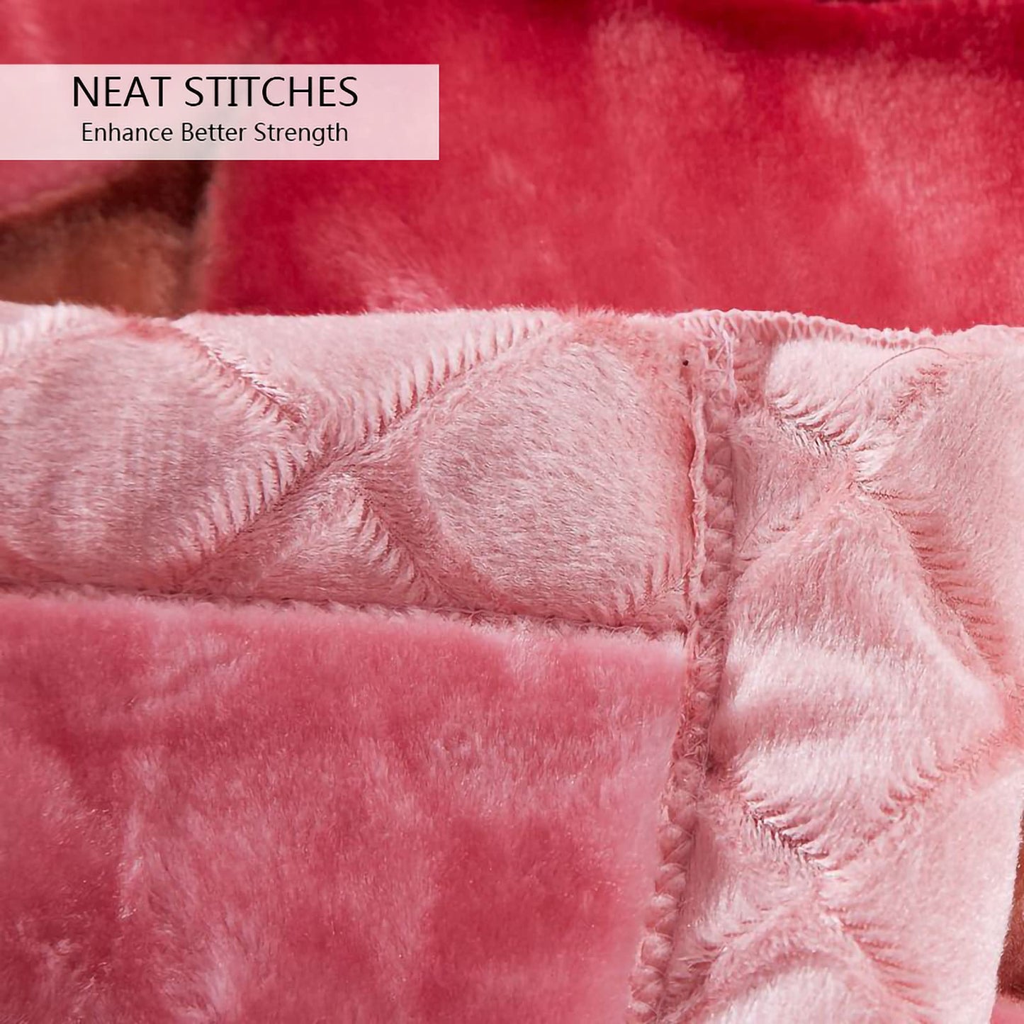 9 lbs Korean Faux Mink Fleece Blanket Queen Size 79×91 inch,2 ply Soft Warm Plush Flannel Blanket for The Cold Night.