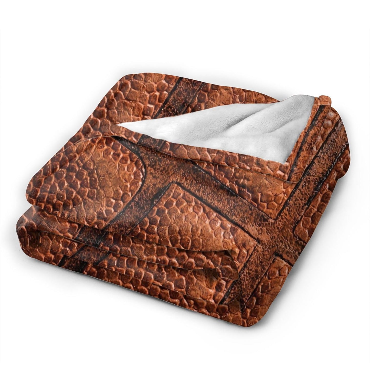 Gbuzozie Basketball Sport Theme Fleece Blanket Lightweight Ultra-Soft Basket Ball Texture Throw Blanket for Sofa Couch Bed Camping Travel - Super Soft Cozy Microfiber Blanket 50"X40"