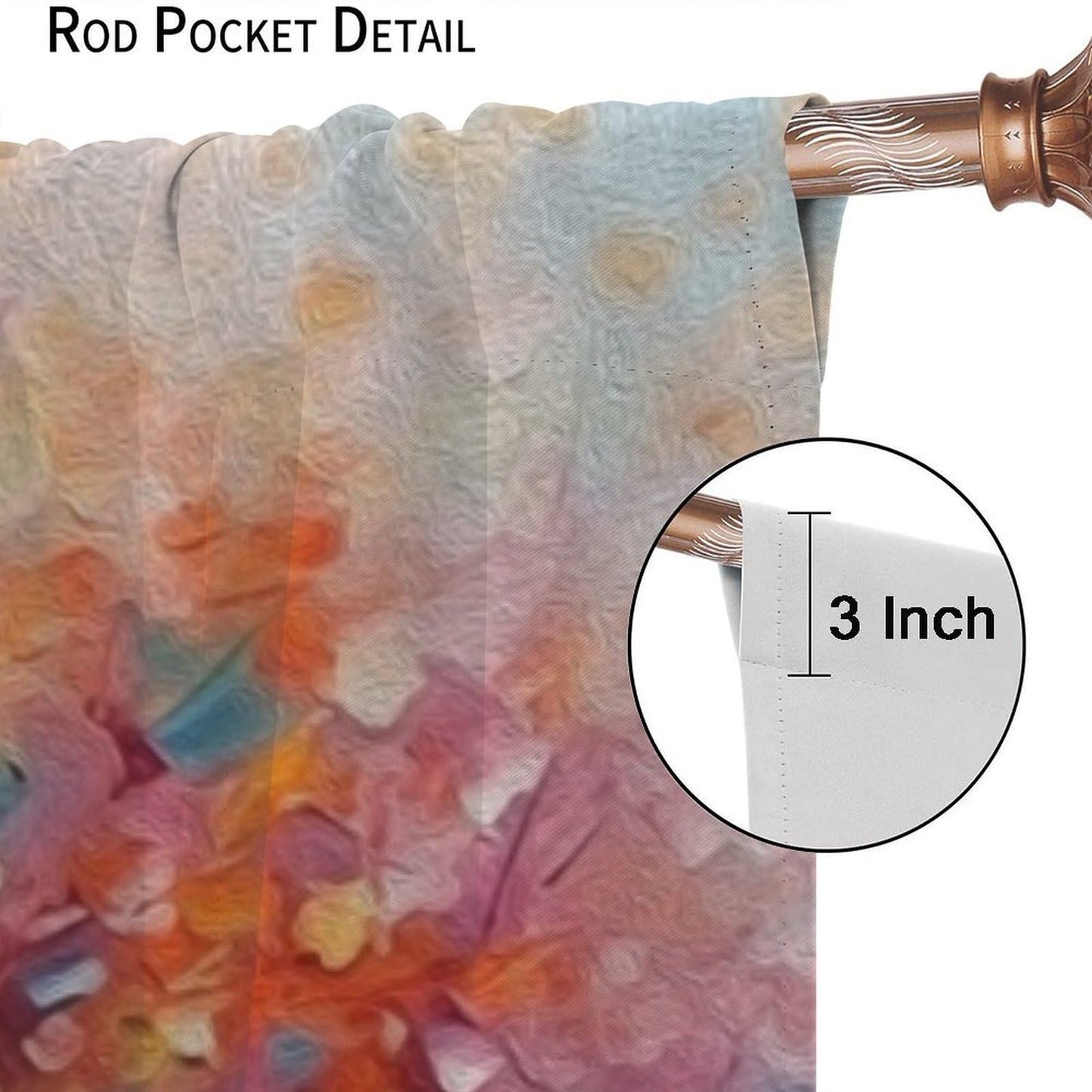Blooming Tree Blackout Curtains, Thermal Insulated Light Blocking Drapes, Abstract Floral Landscape, Nature Home Decor for Bedroom Living Room,21" W x 45" L, 2 Panels