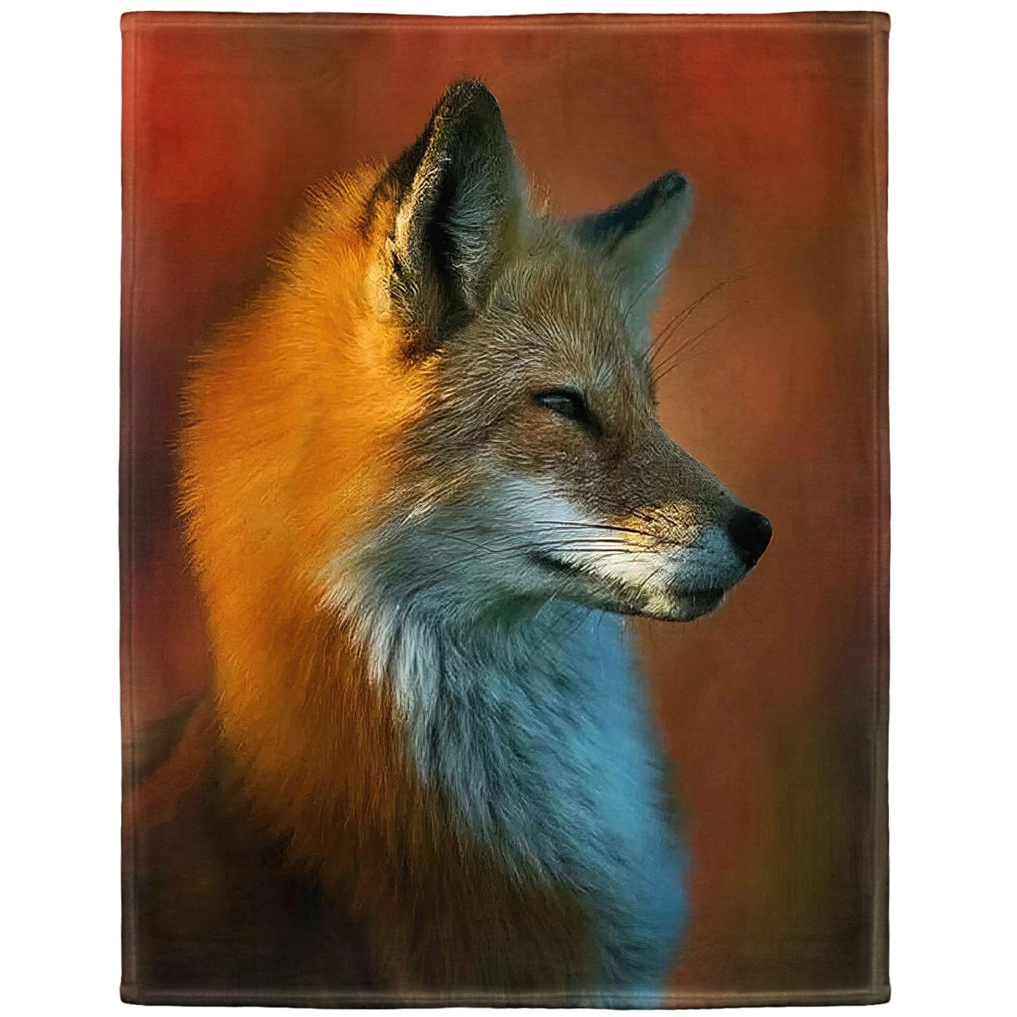 Rstick Red Fox Blanket Beautiful Animal Fleece Blanket Soft Fuzzy Plush Throw Blankets for Couch Bed 60"x80"