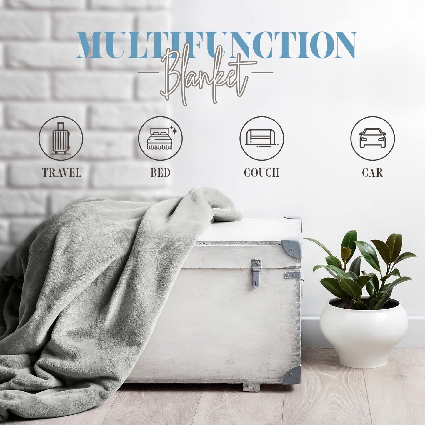 Elegant Comfort Luxury Velvety Feel Blanket, All-Season Lightweight Blanket, Ultra Plush, Soft, Cozy-Fuzzy Flannel Fleece for Couch, Sofa, Bed, Travel, Solid Design, Full/Queen, Orange