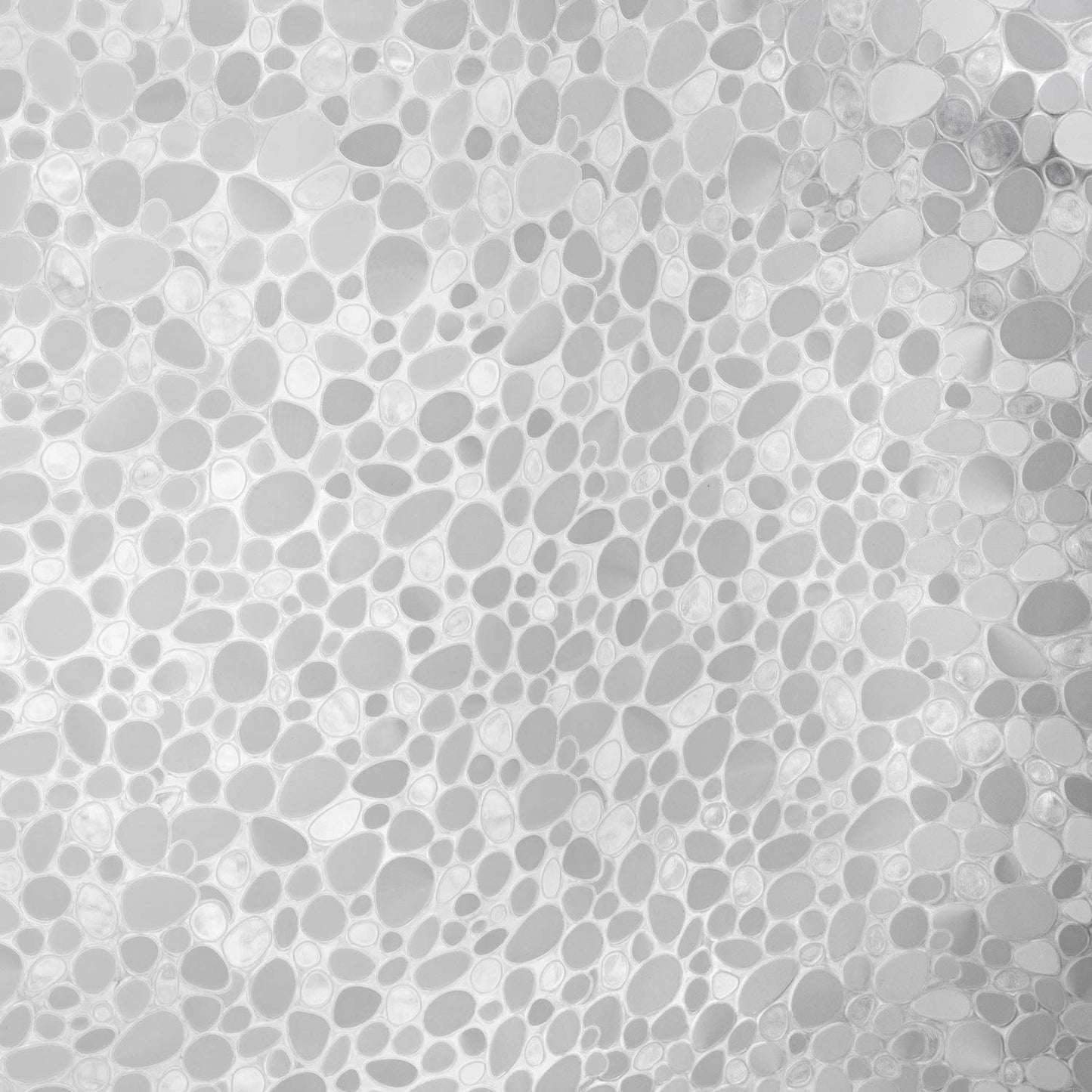 Bostofy Waterproof Shower Curtain Liner 8G EVA Thick Shower Curtain with Heavy Duty 3 Bottom Magnets, Shower Liner for Shower Stall, Bathtubs, 3D Pebble Pattern, 72 x 72,12 Hooks