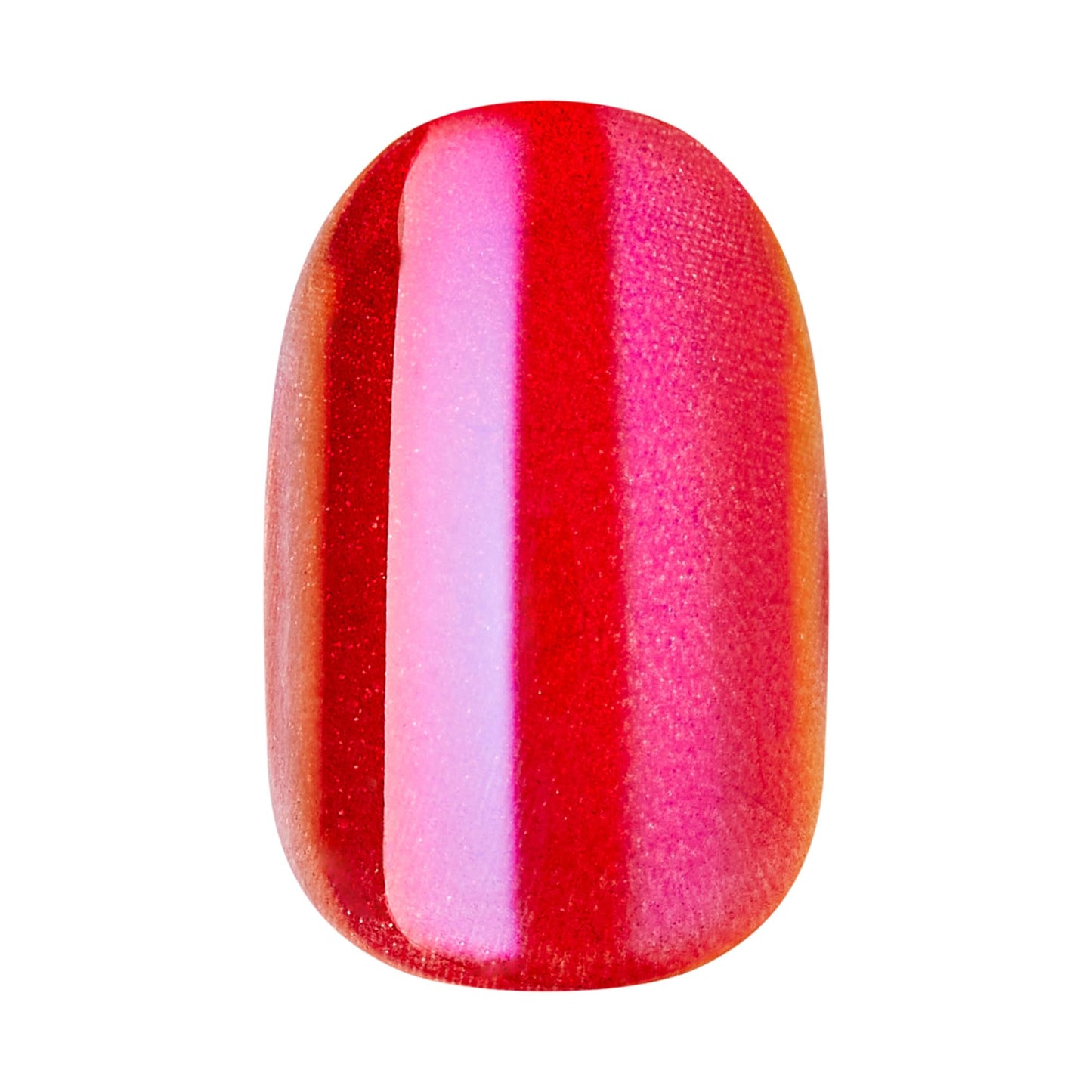 Kiss colorFX by Impress Press On Nails, Floating, 30 No Glue Peel and Stick Nails Kit with IMPROVED Adhesive, Pink Short Oval Pearlescent Effect, Includes Prep Pad, Manicure Stick & Mini File