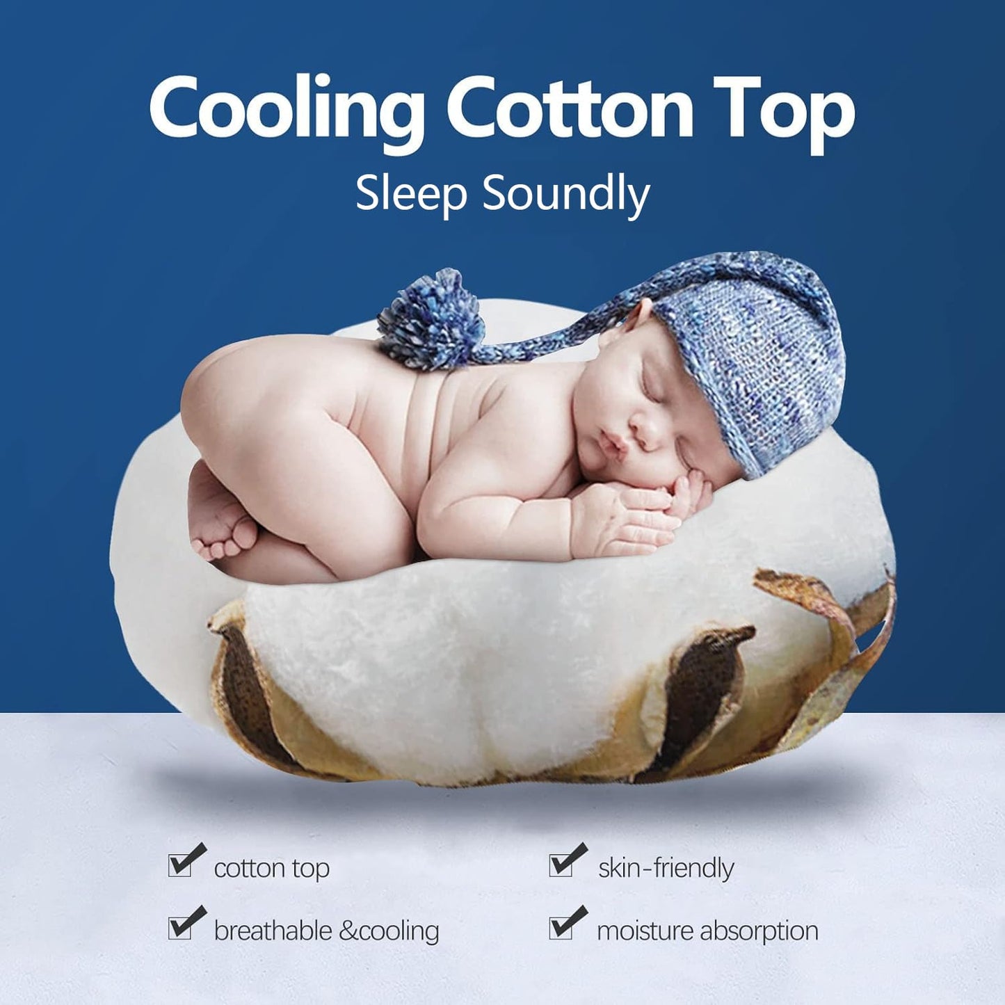 COONP Full Mattress Topper, Extra Thick Pillowtop, Cooling Plush Mattress Pad Cover Cotton Top Bed Topper Protector with 8-21 Inch Deep Pocket