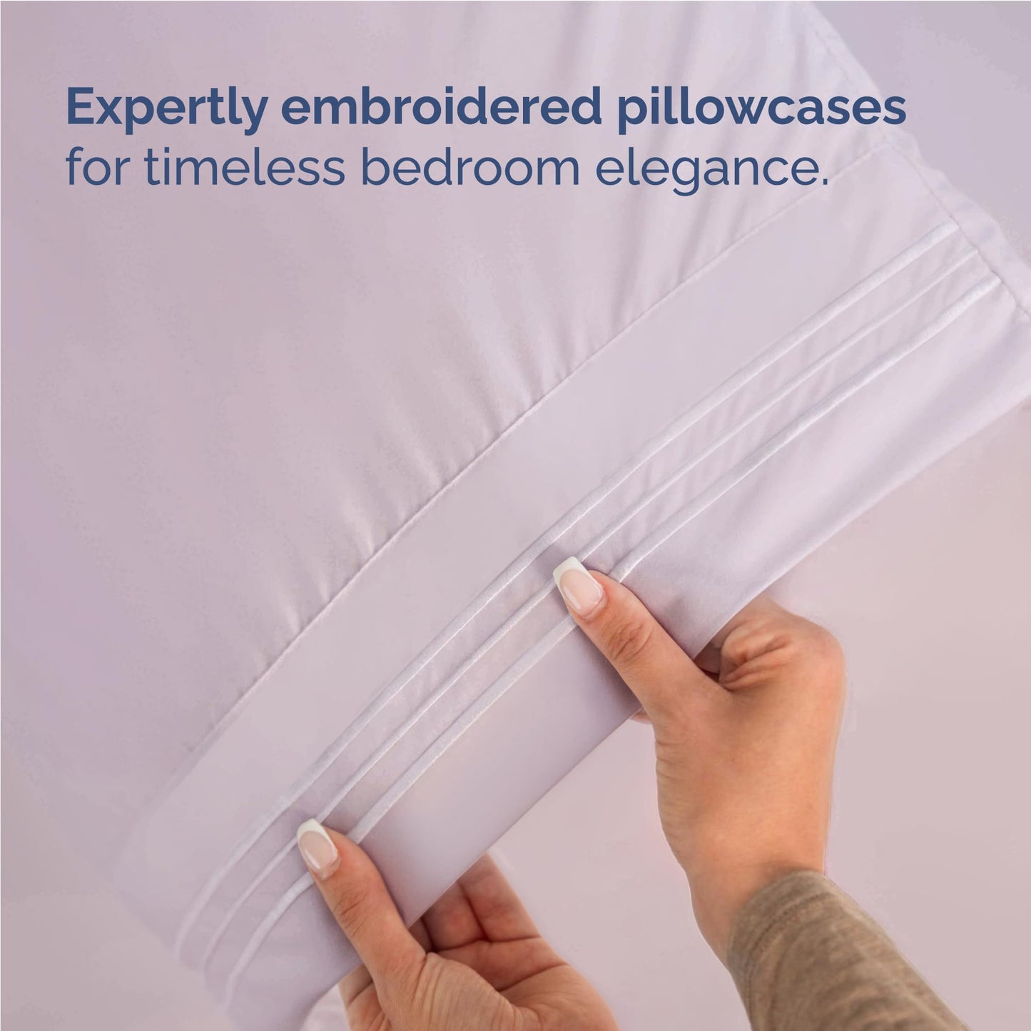Full Size 4 Piece Sheet Set - Comfy Breathable & Cooling Sheets - Hotel Luxury Bed Sheets for Women & Men - Deep Pockets, Easy-Fit, Soft & Wrinkle Free Sheets - Light Lavender Oeko-Tex Bed Sheet Set