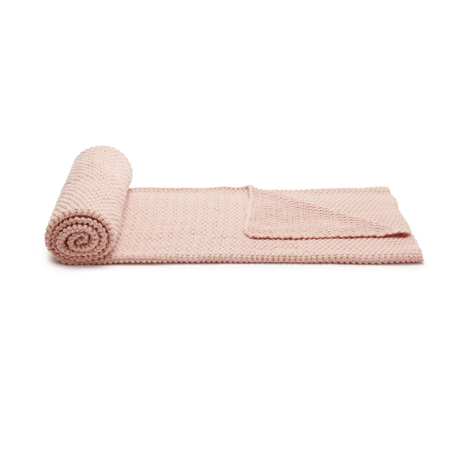 Amazon Basics Chunky Cable Knit Throw Blanket for Couch, Sofa, Bed, Lightweight Soft Cozy, 50" x 60", Dusty Rose