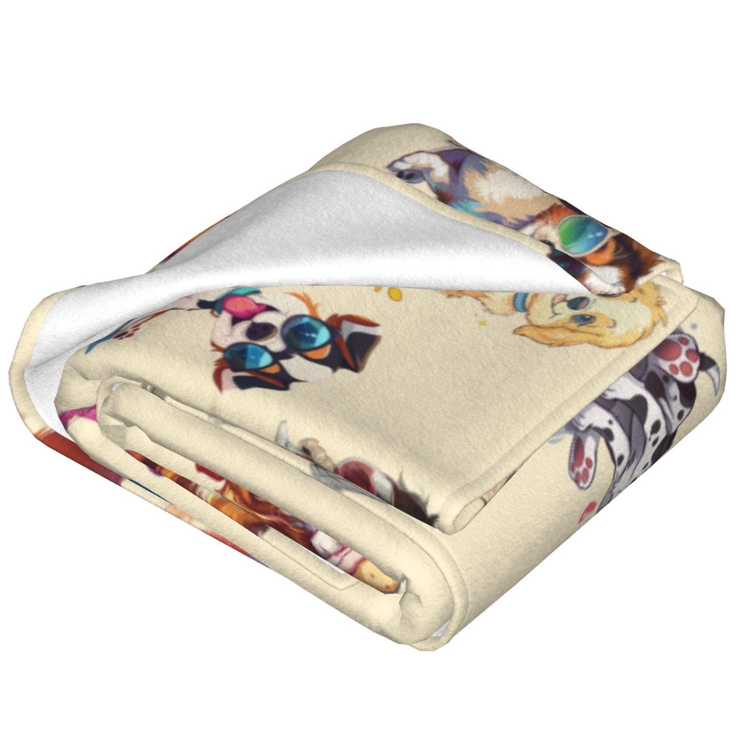 Dog Throw Blanket Super Soft Fleece Cozy Plush Dogs Blanket 40" X 50"