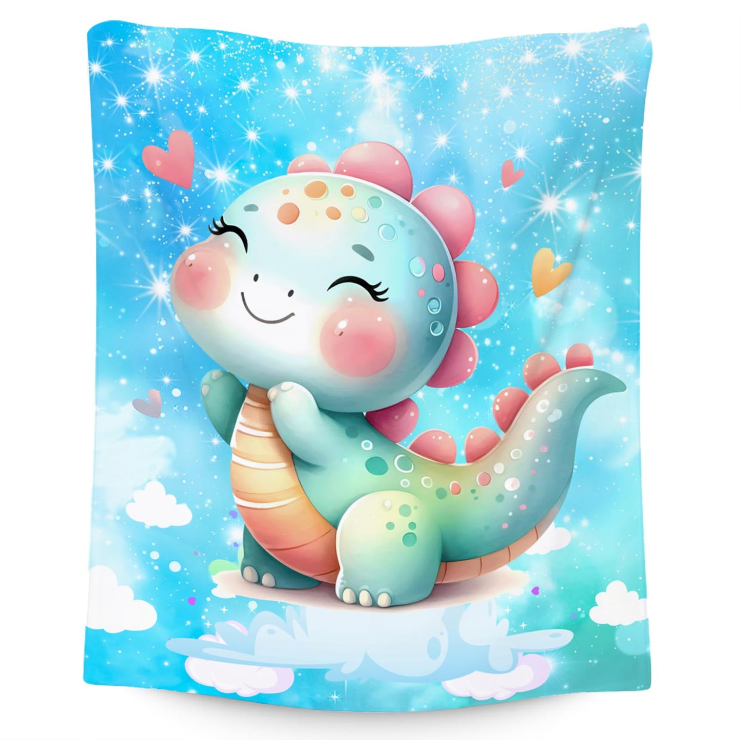 Dinosaur Blanket Dinosaur Gifts for Girls, Cute Blanket for Kids, Toddler Throw Fleece Comfy Flannel for Sofa Couch, 50"x60"