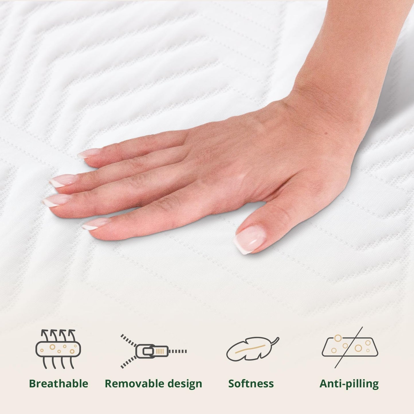 Emerspring Queen Mattress, 14 Inch Queen Size Mattress in a Box, Firm Gel Memory Foam for Contouring Support & Pressure Relief, Assembled in The USA, CertiPUR-US Certified, Fiberglass Free