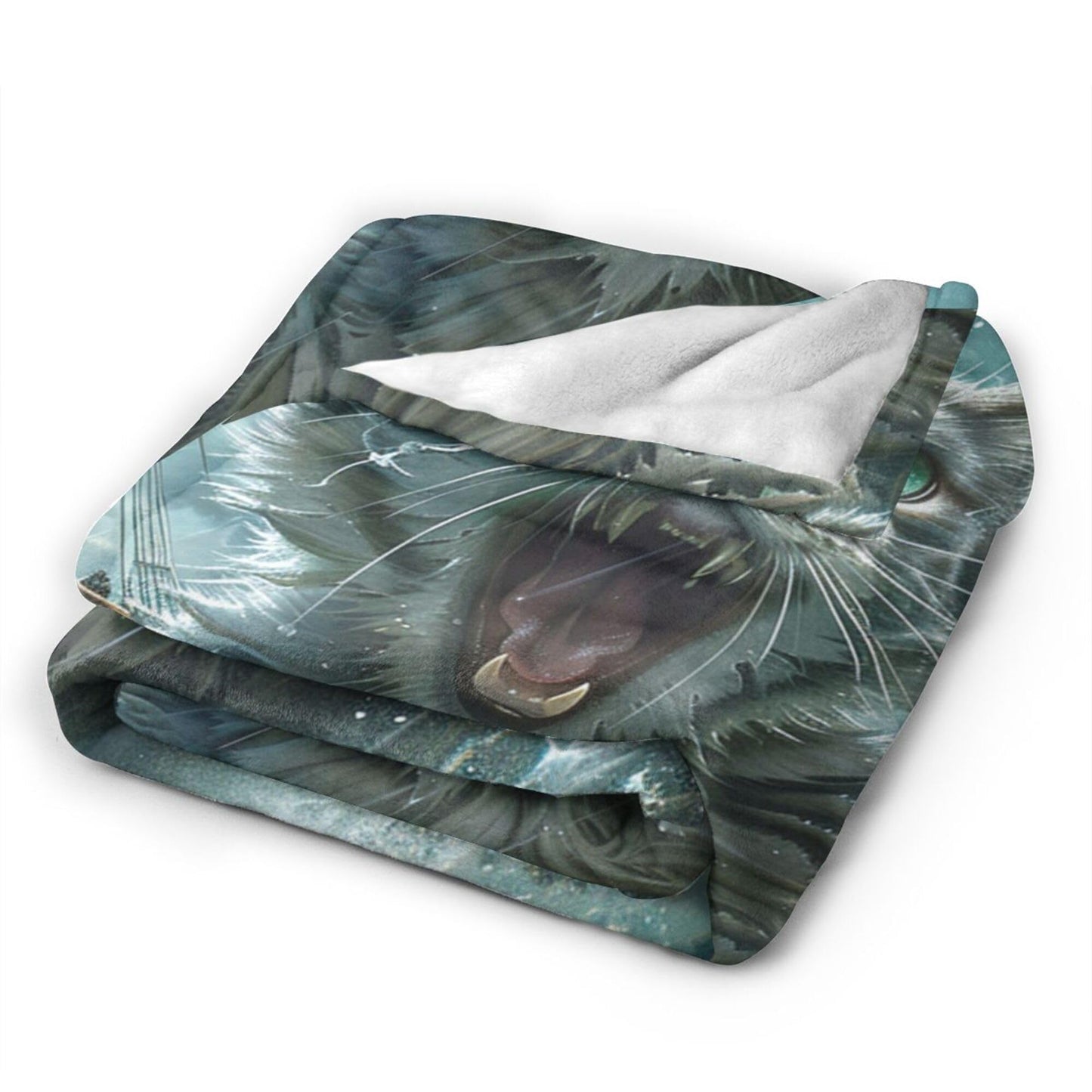 Funny Cat Blanket Nautical Boat Throw Blanket Ocean Gifts and Decor Cat Blanket for Girls Boys Women Men Kids Adults Soft Warm Cozy Fleece Blanket for Couch Sofa Bed 50"x40"