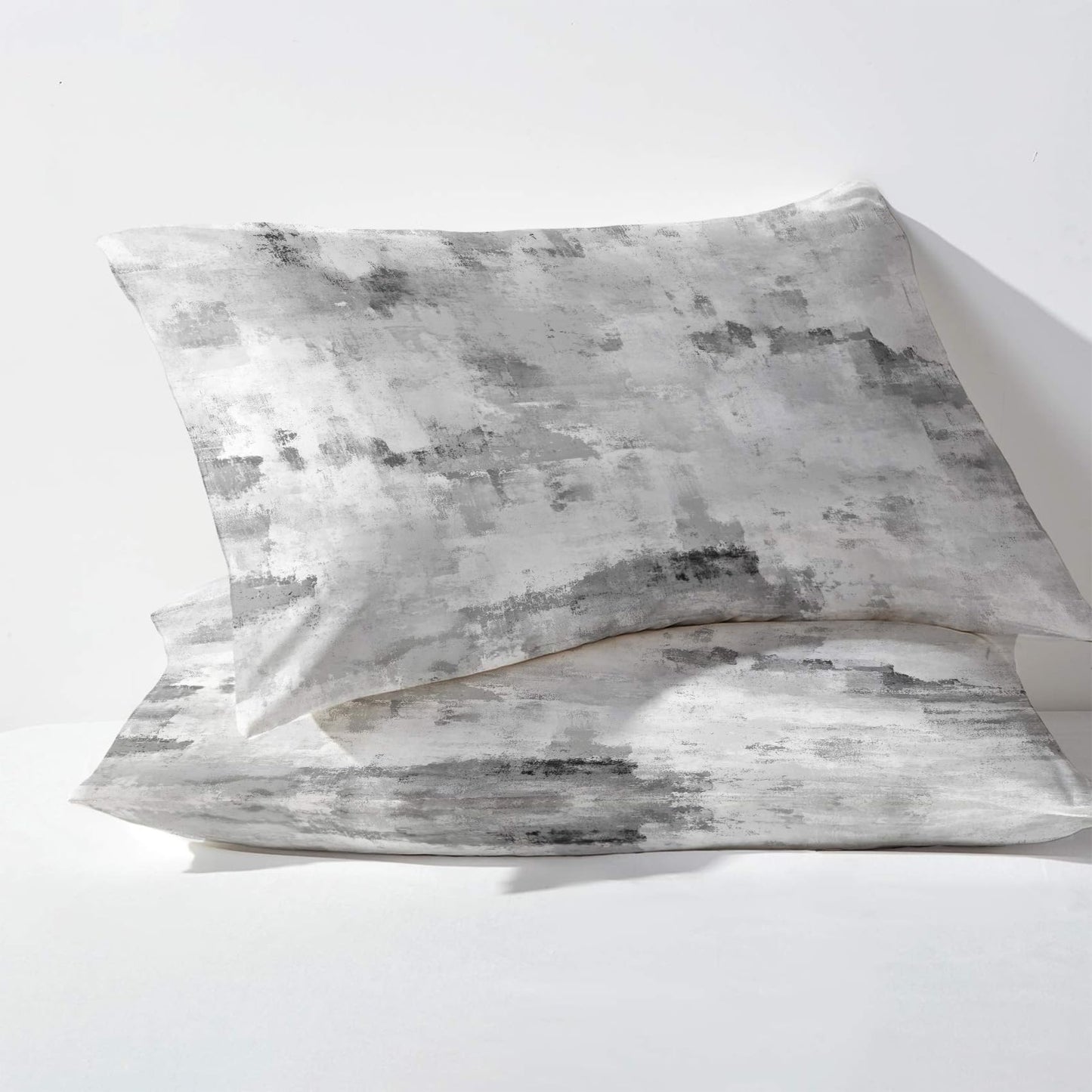 NOGAWA Abstract Sheets Full, Modern Bed Sheets, Deep Pocket & Soft Microfiber Bedding Sheets & Pillowcases 4 Piece - Fitted Sheet & Flat Sheet & 2 Pillow Cases