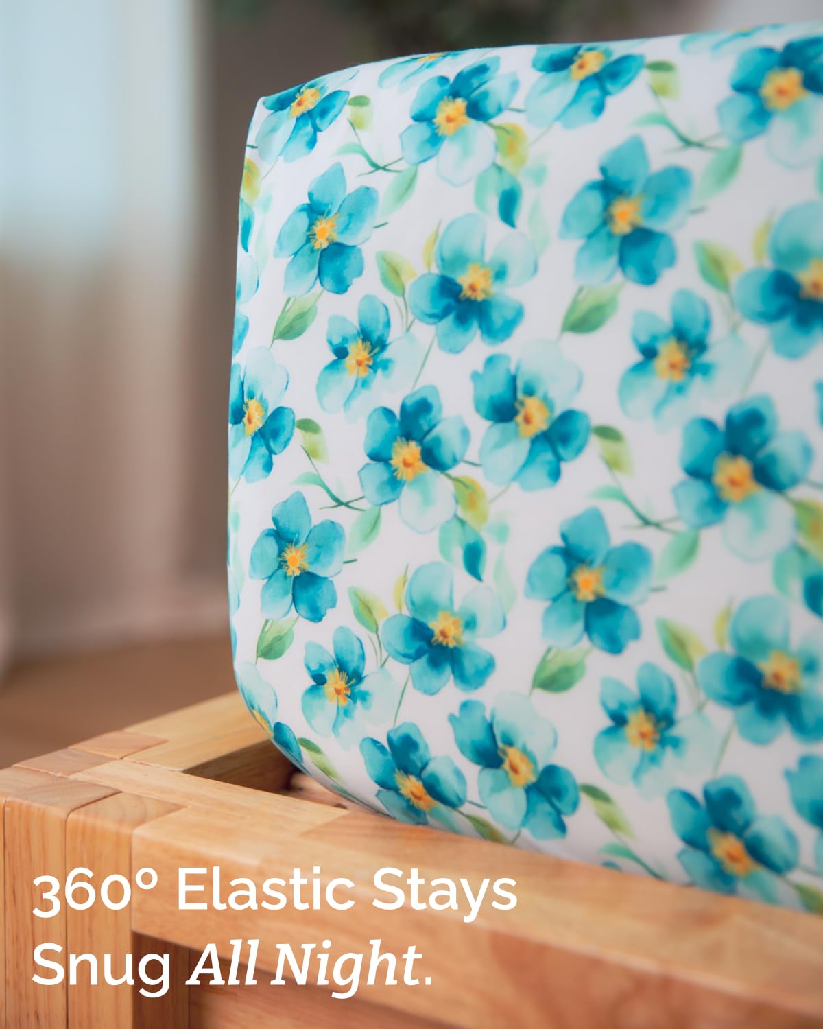 Floral Sheets - Flower Print Bed Sheet Set - 1 Flat, 1 Fitted & 2 Pillowcases w/ Deep Pockets - Comfy, Cozy, Wrinkle & Fade Free - Boho Botanical Bedding - Soft, Breathable & Cooling - Queen Size Set