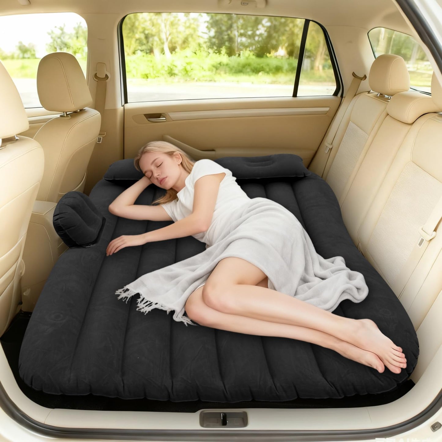 Onirii Inflatable Car Air Mattress Back Seat Bed with Air Pump