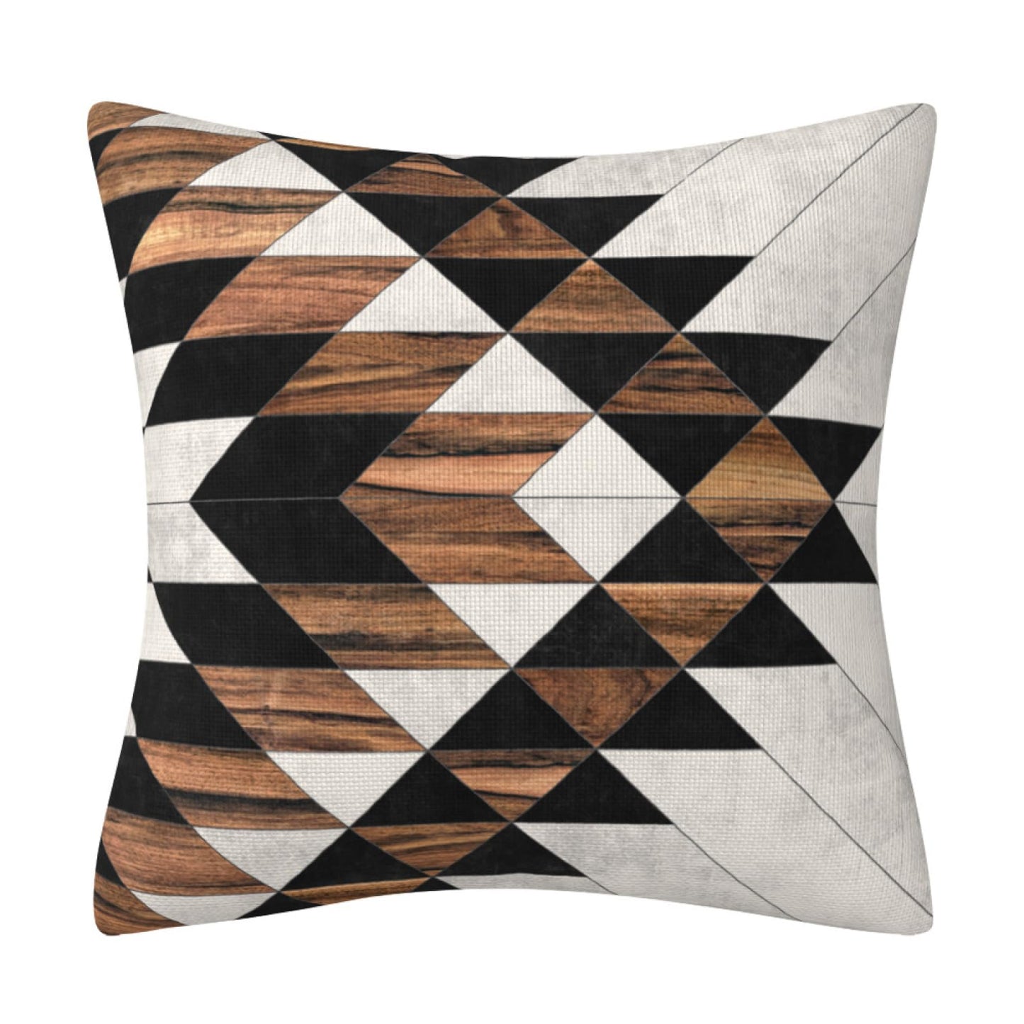 AHAHM Geometric Black Brown Throw Pillow Cover Boho Western Farmhouse Decorative Throw Pillowcase Indoor Outdoor Cushion Cover Tribal Pattern Aztec Pillowcase for Couch Bedroom 18 x 18 Inch Set of 4