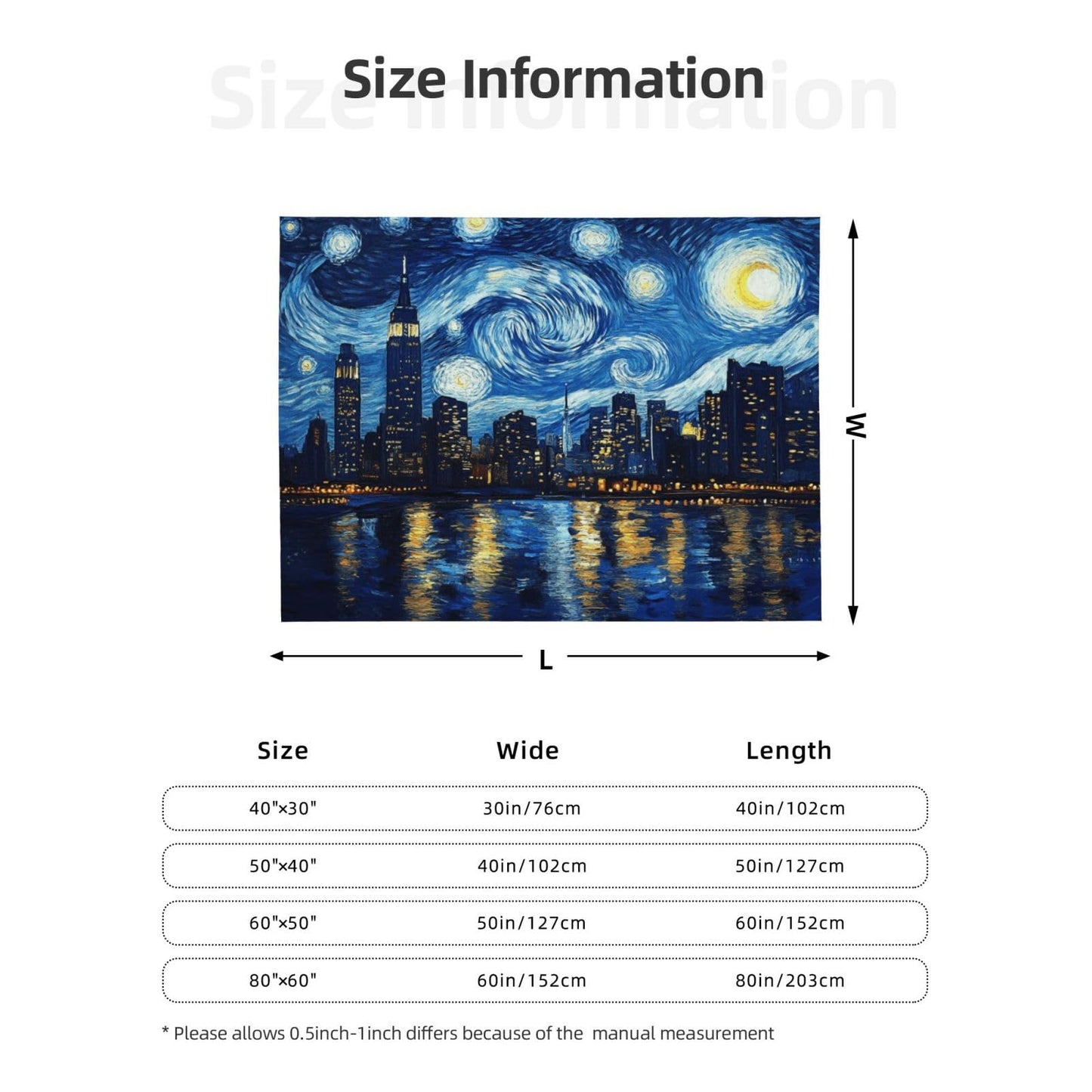 Cafemira Ultra-Soft Flannel Blanket,City Night View,Cozy Adults Fleece Blankets,40x30 Inch,for Sofa,Bed,Camping,Office nap,Couch Knee Throws,All Season,Practical Home Decor,Easy to fold