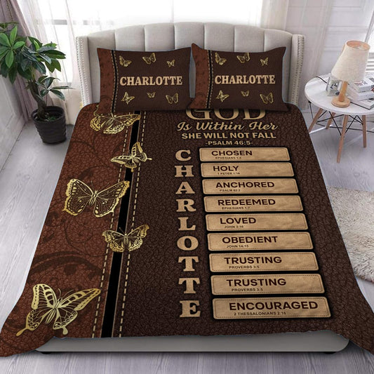 ONPRINTS Christian Bedding Set – Inspirational Bible Verse Comforter – Religious Bedding for Women, Faith Gift for Mom, Daughter, Sister, Birthday & Religious Gifts (Butterfly Affirmation)