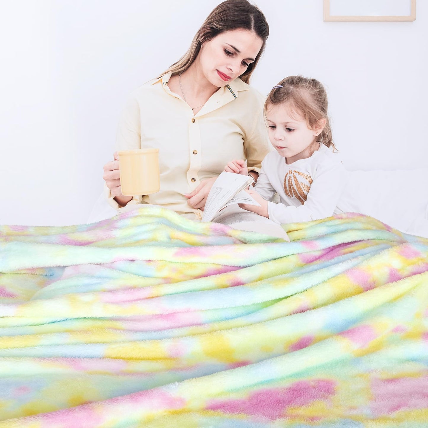 MUGD Blankets Fuzzy Soft Fleece Throw Blanket Cozy Soft Warm Throw Blanket for Bed