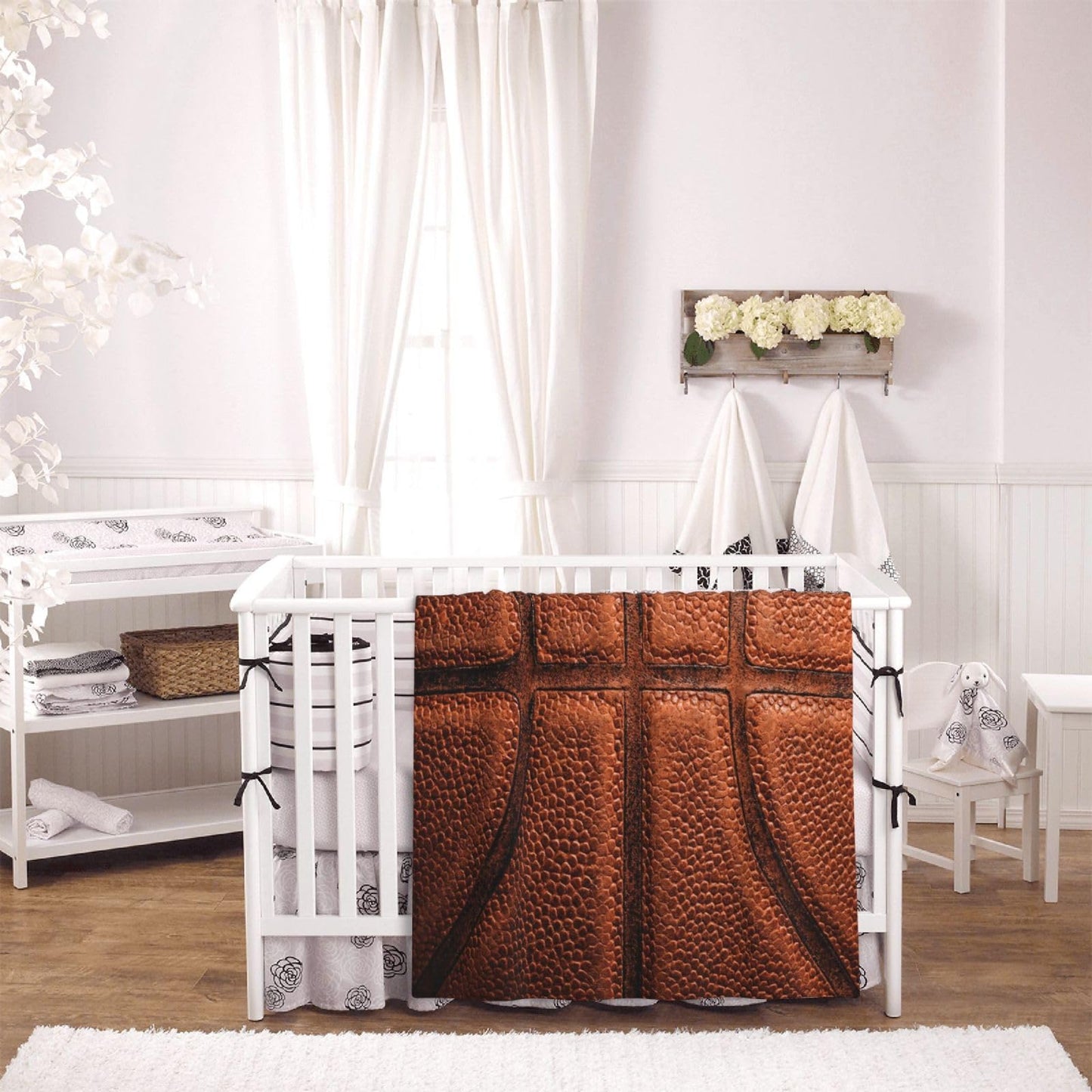 Gbuzozie Basketball Sport Theme Fleece Blanket Lightweight Ultra-Soft Basket Ball Texture Throw Blanket for Sofa Couch Bed Camping Travel - Super Soft Cozy Microfiber Blanket 50"X40"