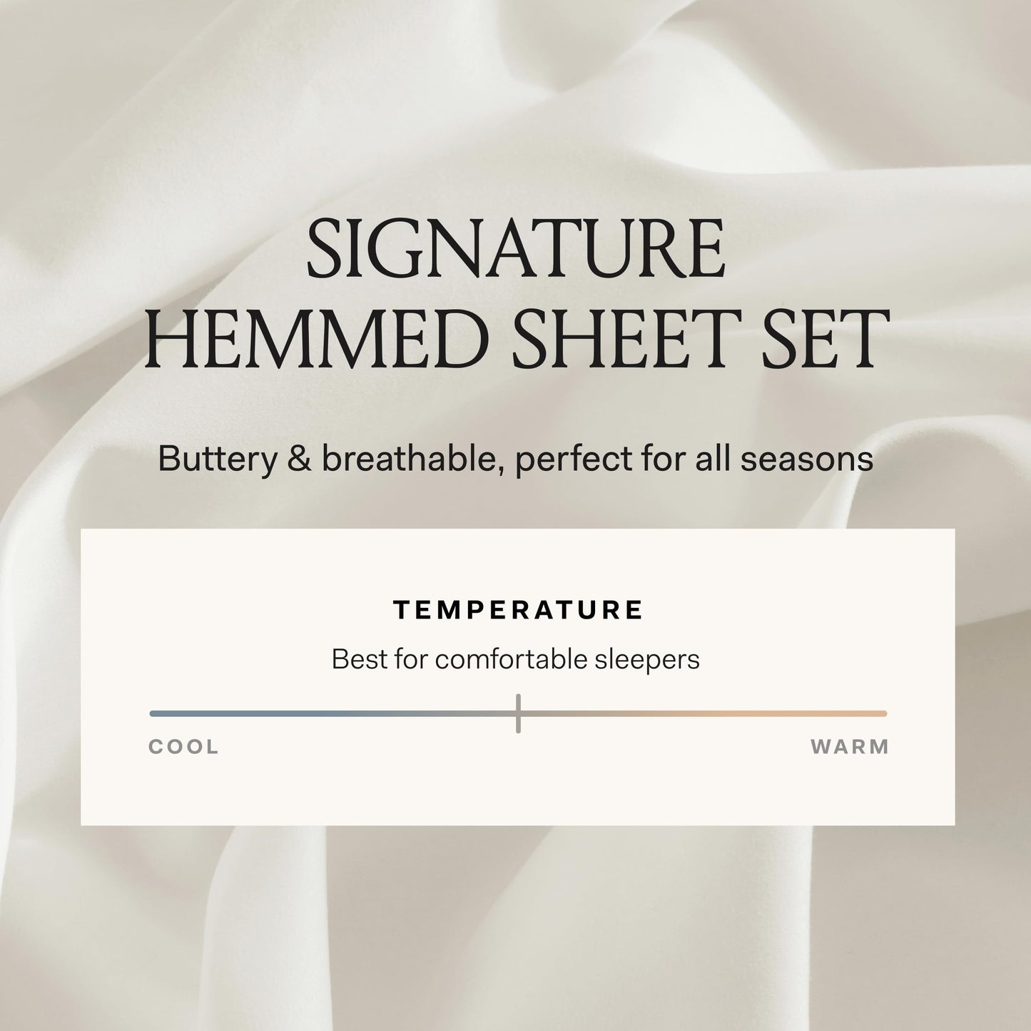 BOLL & BRANCH Signature Hemmed Sheet Set - King + Standard, Shore - Luxury 100% Organic Cotton - Includes 1 Flat, 1 Fitted, 2 Standard Size Pillowcases - Buttery Soft