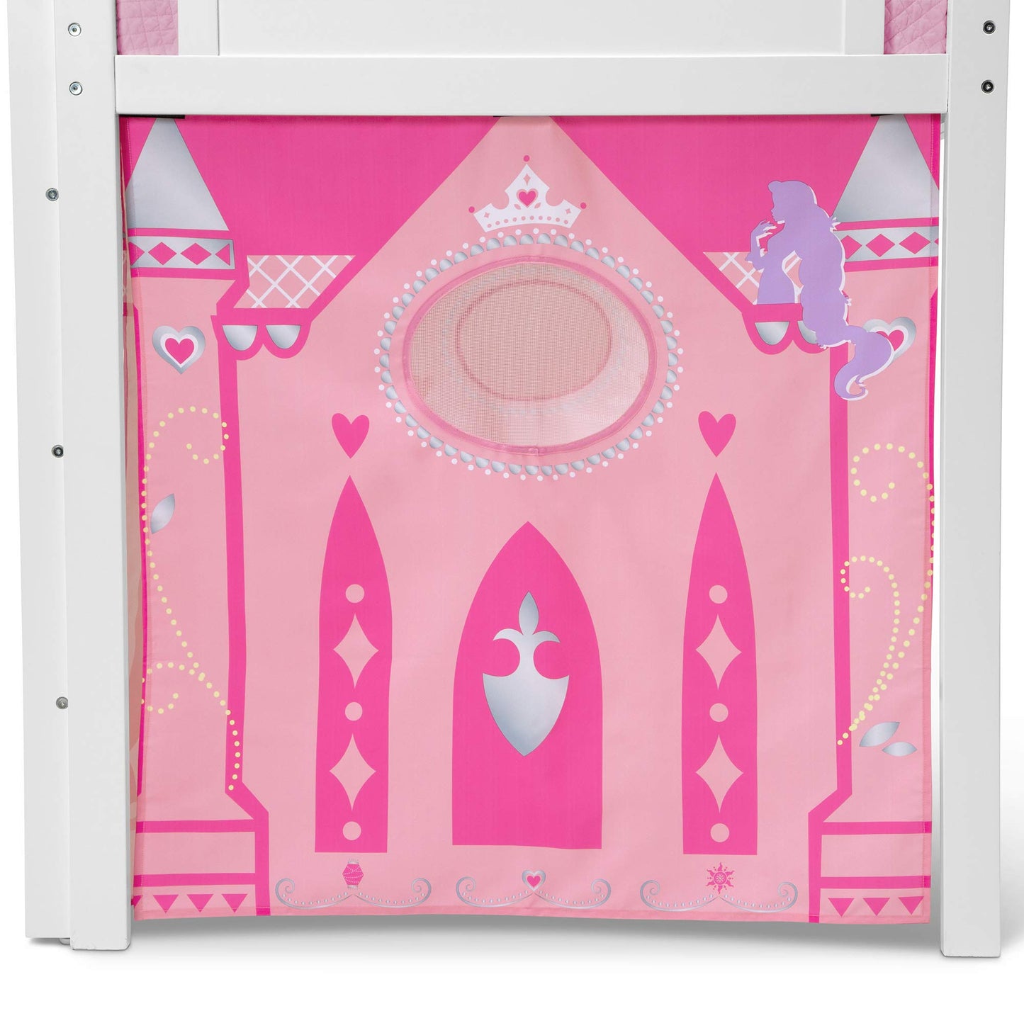 Disney Princess Loft Bed Tent - Curtain Set for Low Twin Loft Bed (Bed Sold Separately) by Delta Children