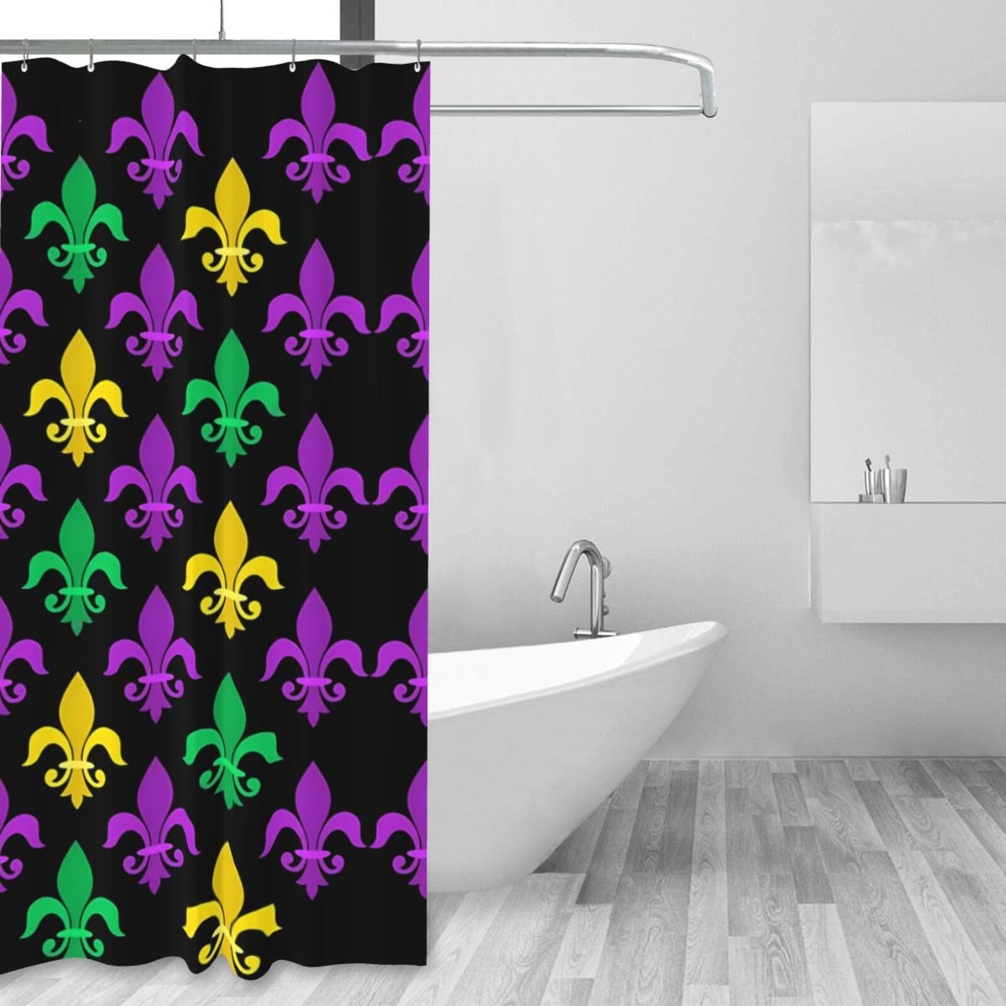 noasqll Shower Curtain 60 X 72 Inch Waterproof Shower Curtain Set Bathroom Curtain Decor with 12 Hooks
