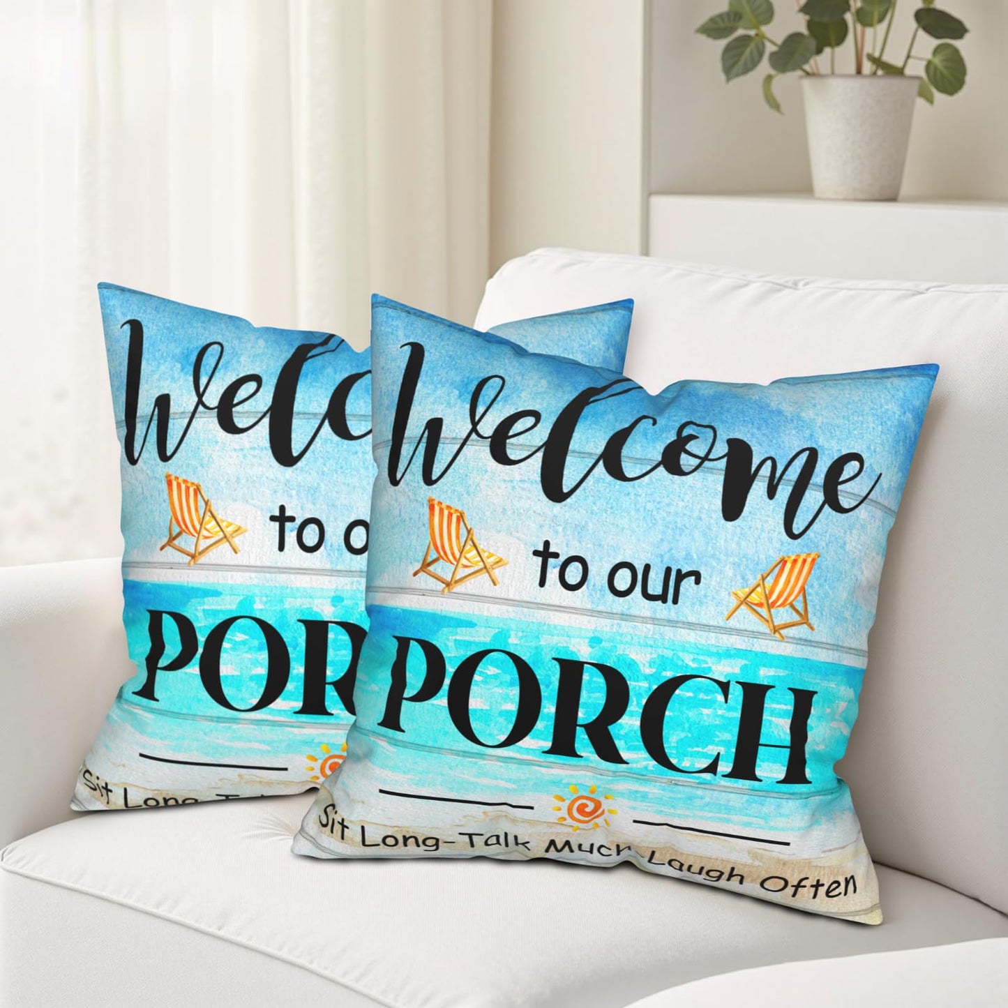 Giwawa Custom Design Photos or Text Throw Pillow Covers 18x18 Inch Set of 2 Personalized Pet Photo Pillowcase Love Photo Throw Pillow Cases, Two-Sides Printed, No Pillow Insert