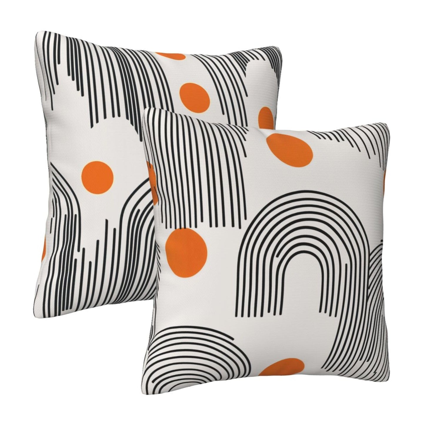 Mshutbna Mid Century Modern Throw Pillow Covers 18x18 inch Set of 2 Pillow Case Cushion Cover for Home Sofa Couch Living Room Car Decor