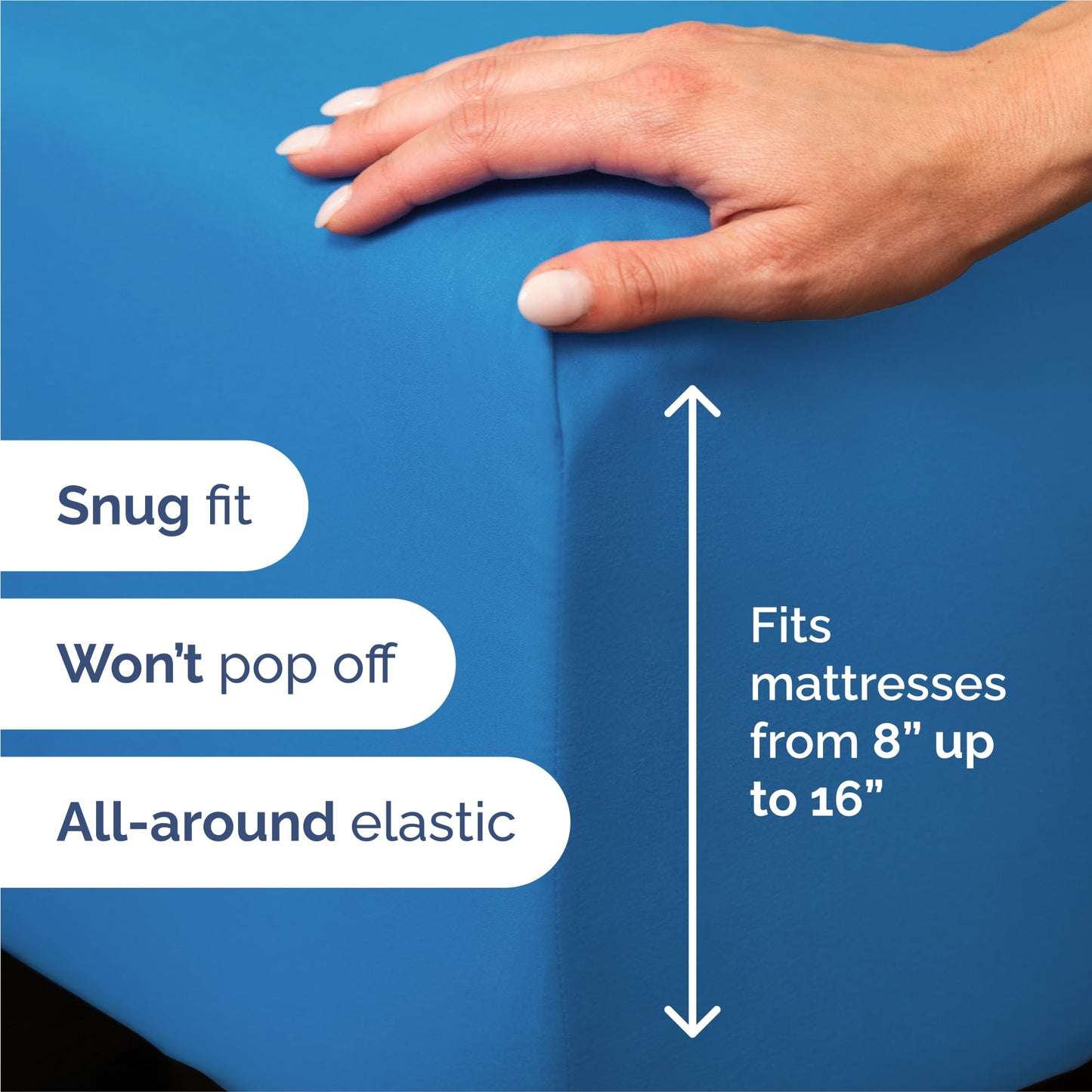 Split King Size 5 Piece Sheet Set - Comfy Breathable & Cooling Sheets - Hotel Luxury Bed Sheets for Women & Men - Deep Pockets, Easy-Fit, Soft & Wrinkle Free Sheets - Royal Blue Oeko-Tex Bed Sheet Set