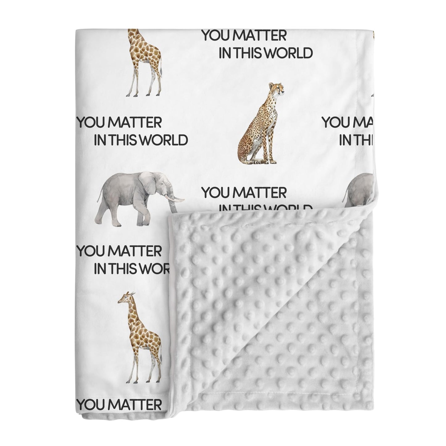 CIVARUA KIDS Minky Baby Blanket for Boys, Soft Plush Receiving for Newborns - Leopard 30x40 Inches